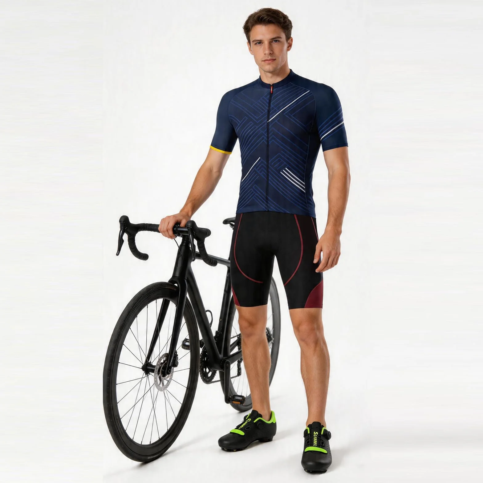 Santic Pantalon Ciclismo Hombre Corto MTB Acolchado