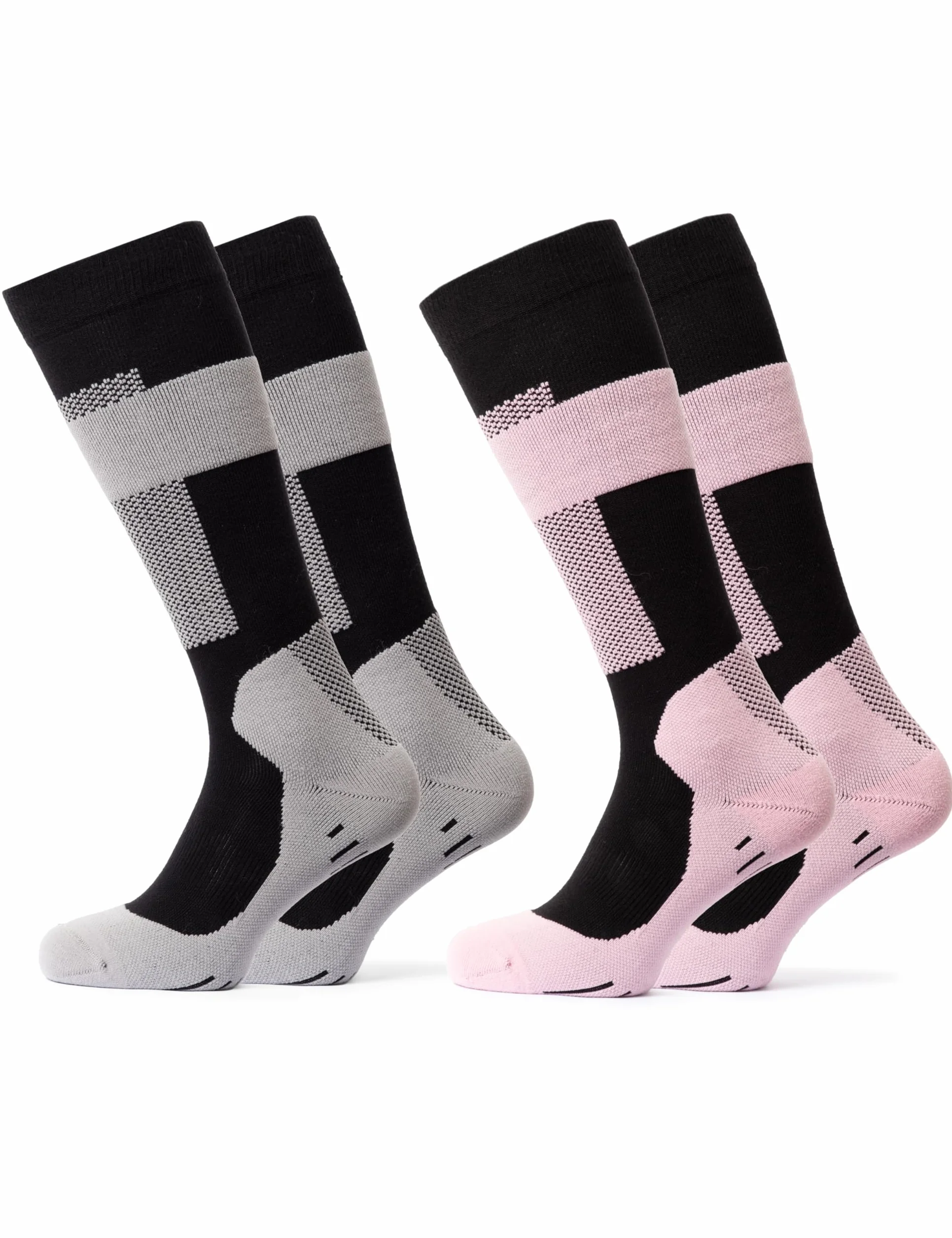 Occulto Calcetines de Esquí de Compresion para Mujer & Hombre 2 pares (modelo: Taylor)