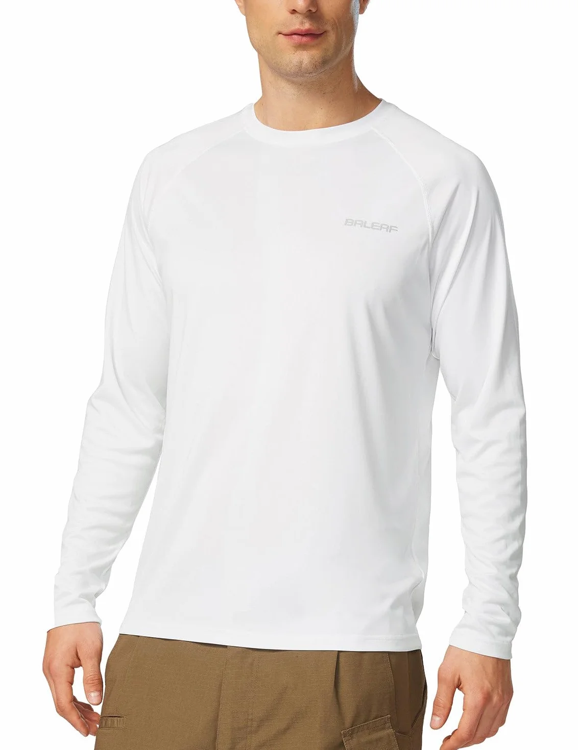 baleaf Camiseta de Manga Larga Hombre Protección UV UPF 50+