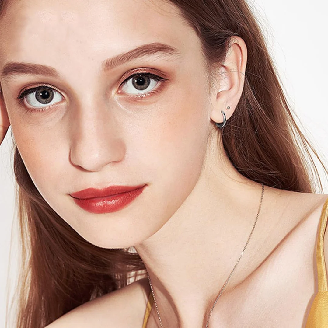 Aretes de Aro Acero Inoxidable para Mujer y Hombre