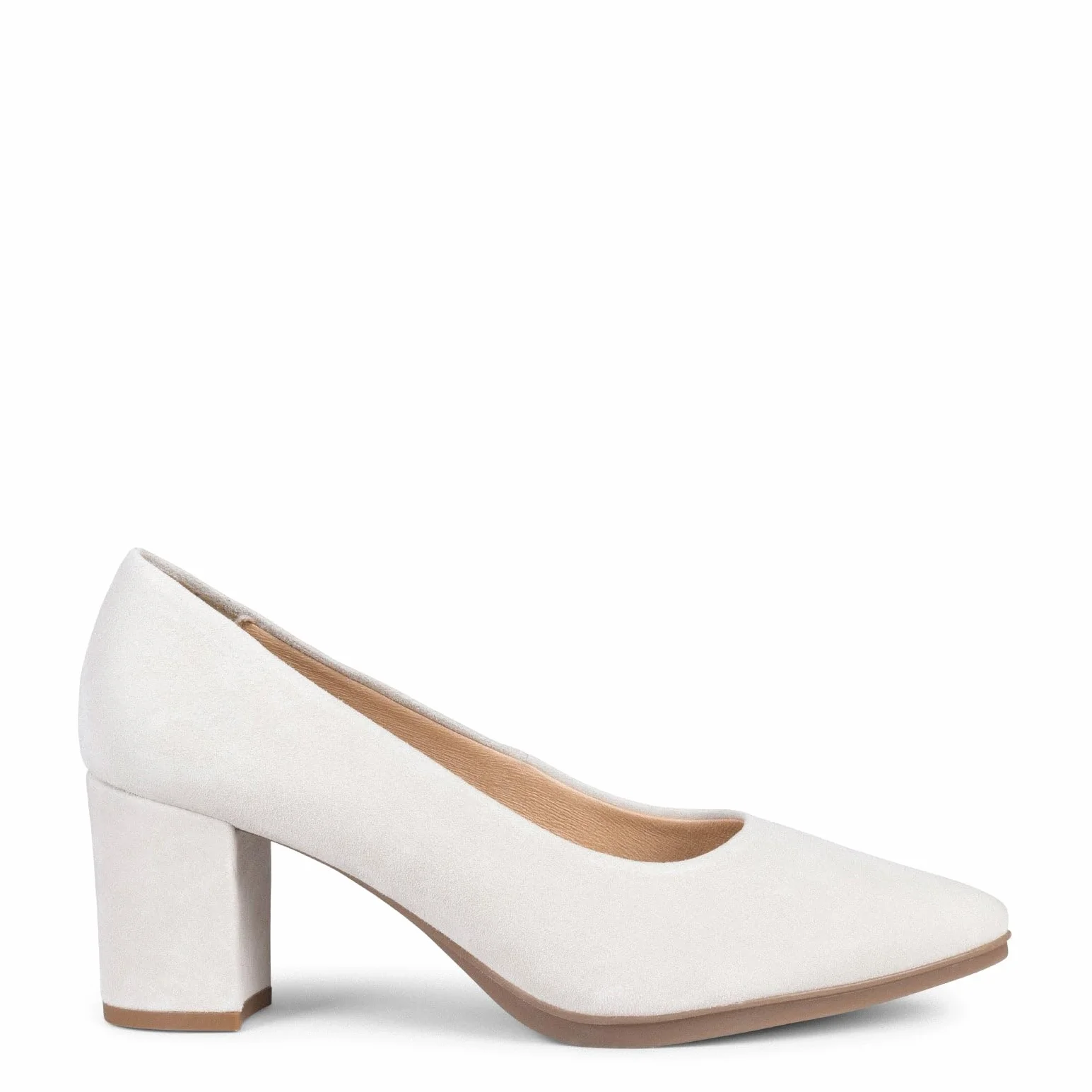 miMaO. Zapatos de Mujer tacón Ancho en Piel de Ante. Plantilla de Gel. Diseñado y Fabricado en España