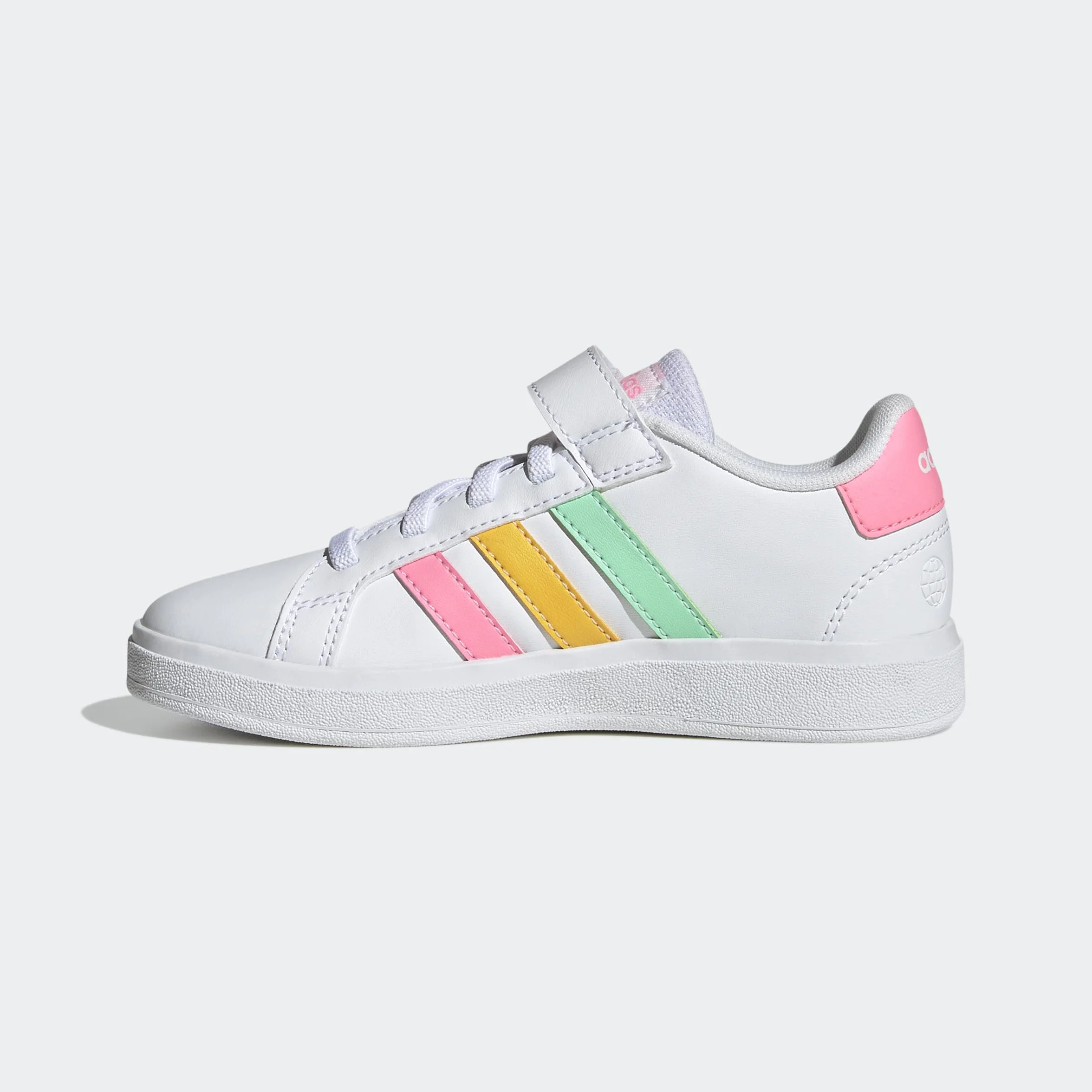 adidas Grand Court Elastic Lace Top Strap Zapatos Unisex Niños