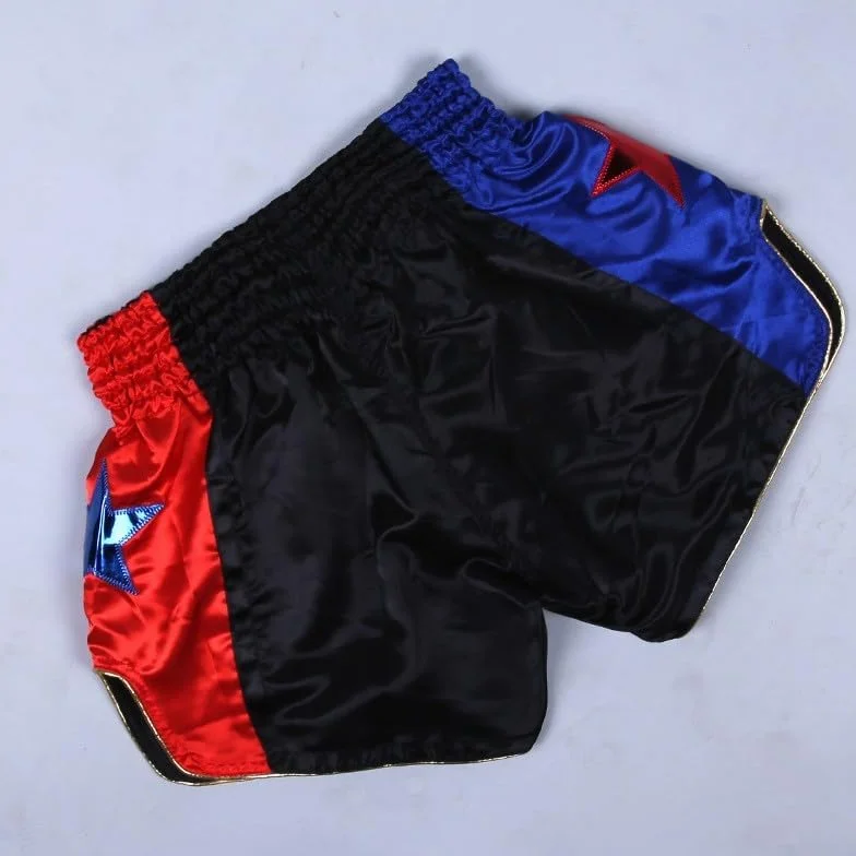 Pantalones Cortos de Muay Thai, Unisex, Artes Marciales, Kickboxing, Lucha, Para Entusiastas del MMA (3XL, Blanco)