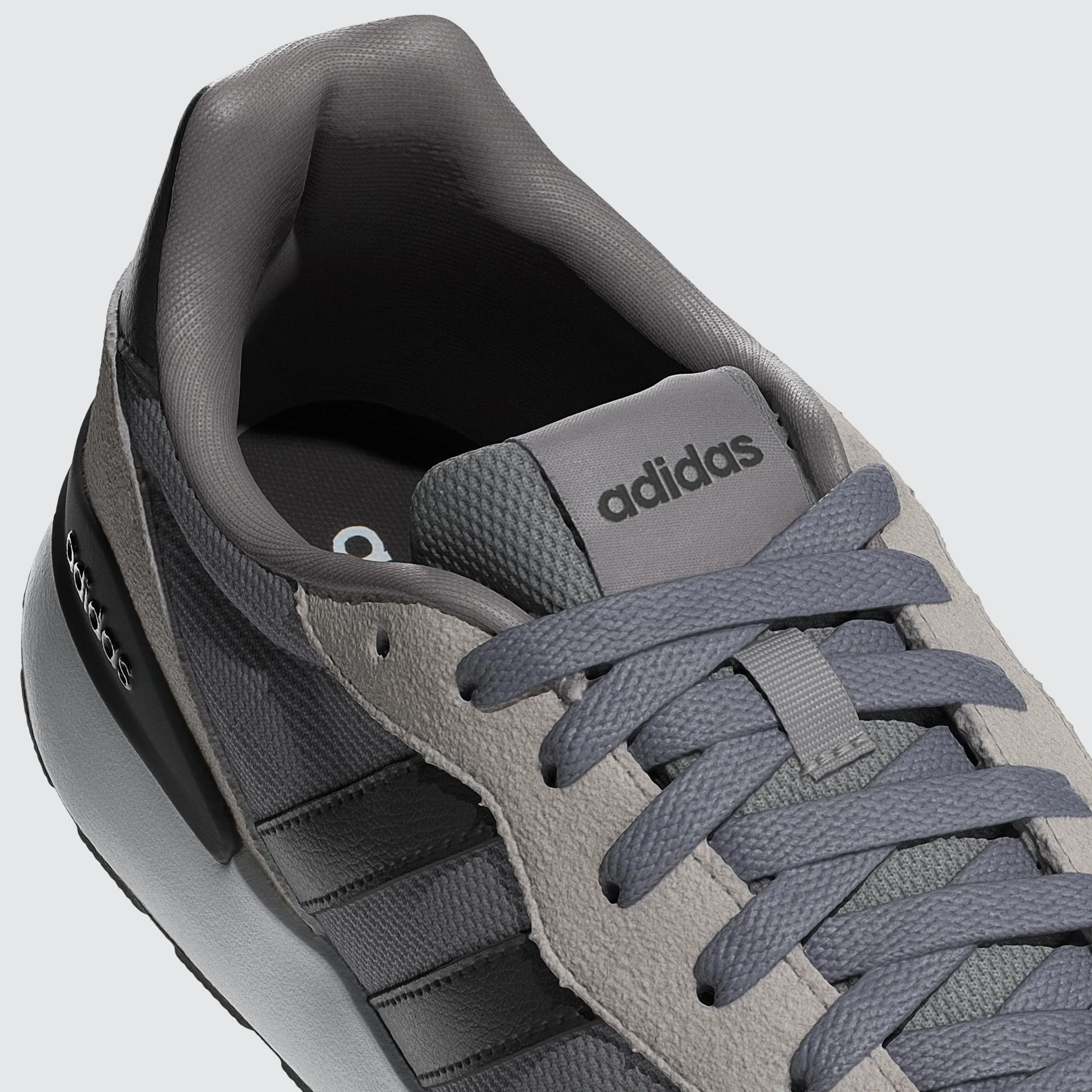 adidas Hombre Run 60S 4.0 Shoes, Grey Three/Core Black/Grey Two, 44 EU