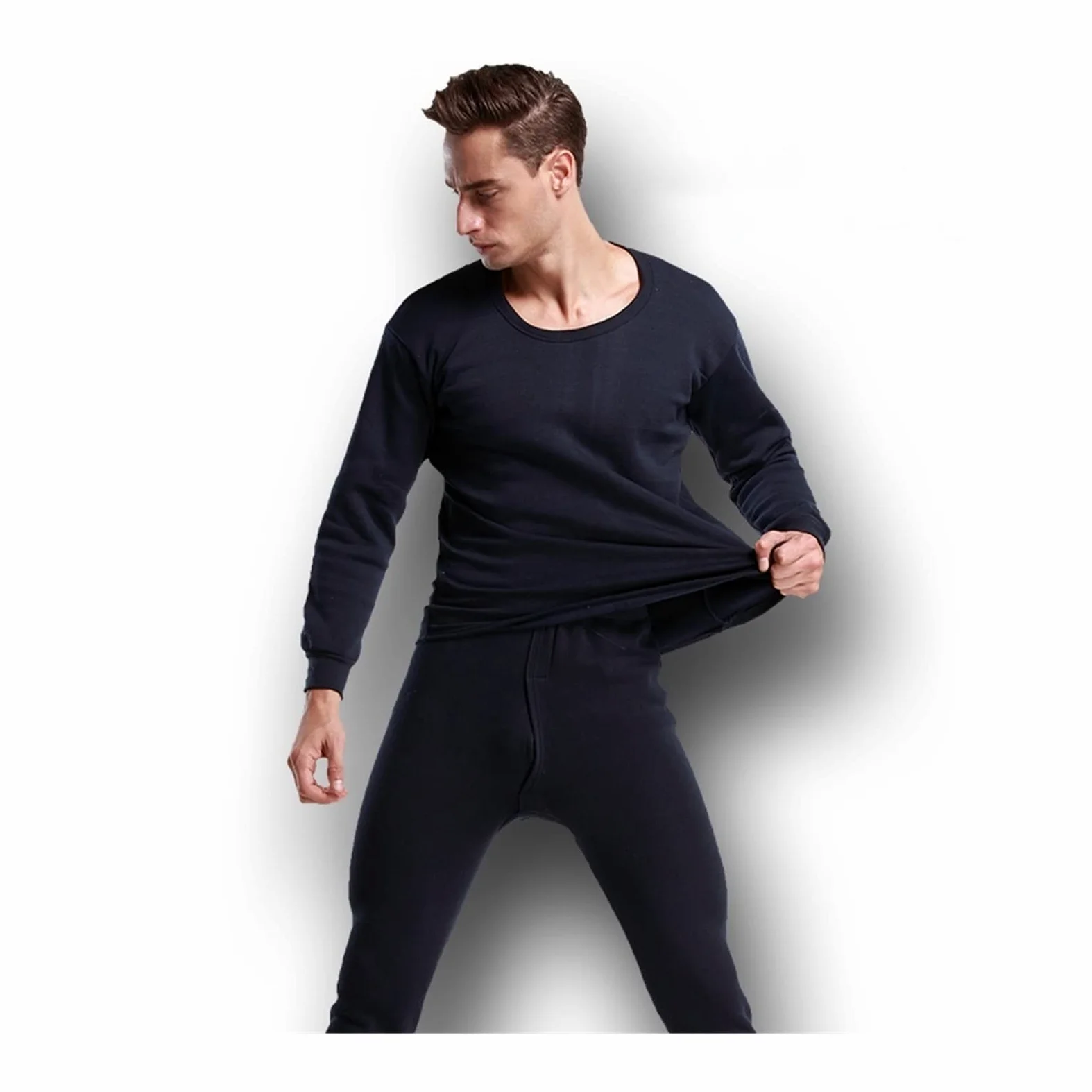Ropa Interior Térmica para Hombre Long Johns para El Invierno Grueso Thermo Conjuntos De Ropa De Invierno De Los Hombres Mantener Caliente Térmica