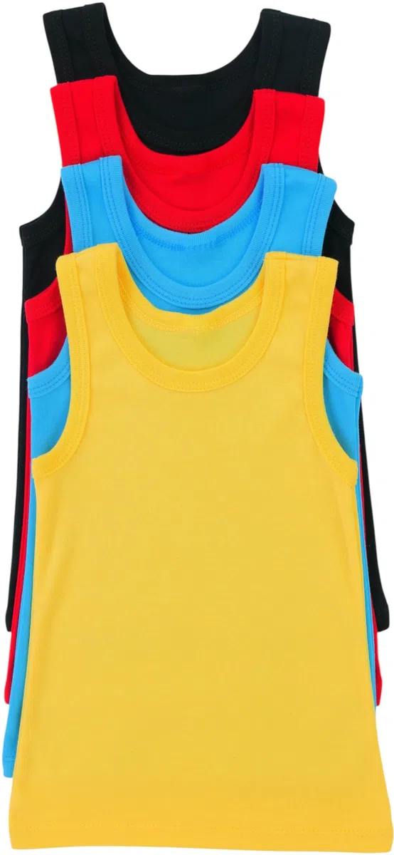 tobeinstyle Boy 's 4 unidades Tank Tops
