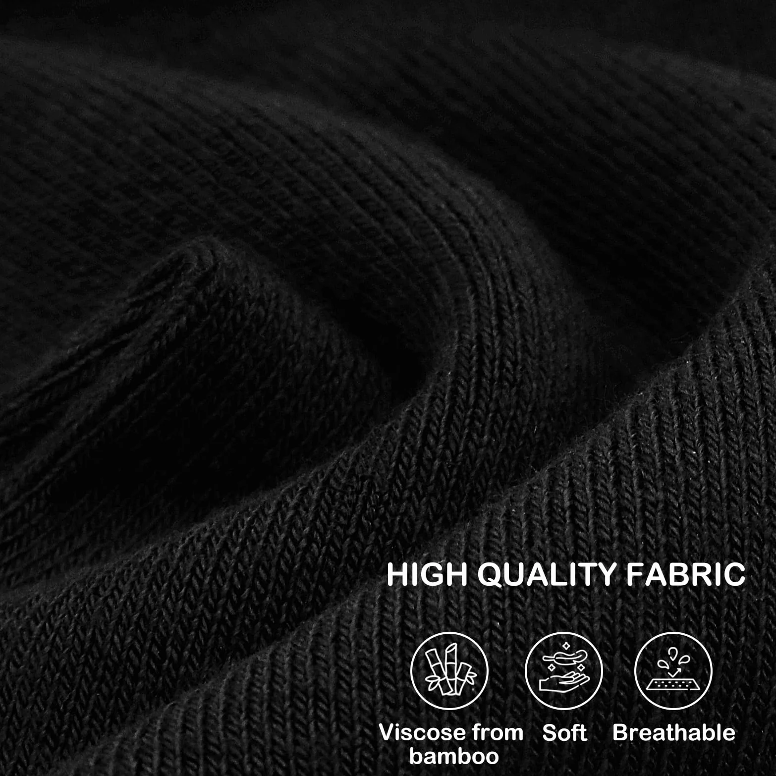 SERISIMPLE Calcetines casuales de mujer Calcetín fino de bambú Cuarto de tobillo Calcetín transpirable resistente a los olores 5 pares (negro, 35-38)