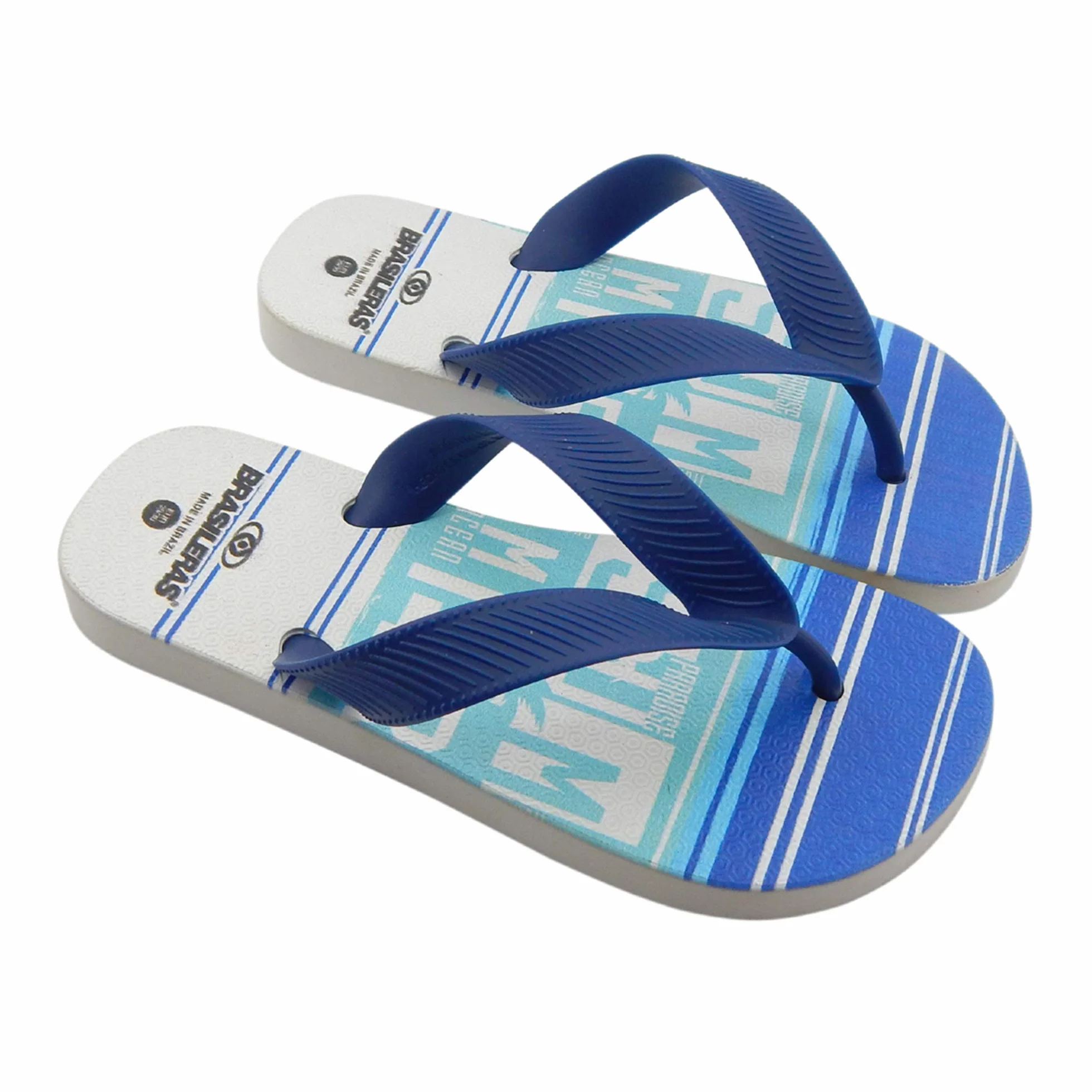 BRASILERAS - Chanclas de Playa y Piscina - Summer - Flip Flop de Suela Antideslizante - para niños - Tallas 27 al 34 EU - Hechas en Brasil