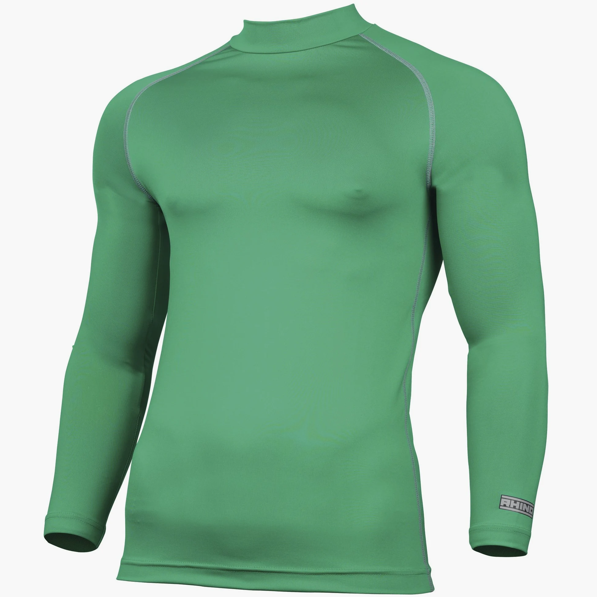 Rhino - Top térmico capa interior manga larga hombre caballero (2XL/Verde)