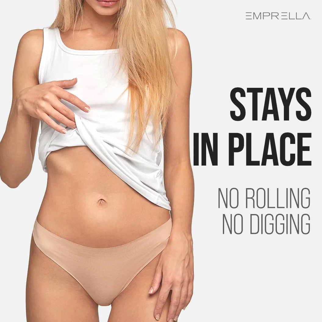 Emprella ropa interior de algodón para mujer, paquete de 8 o 5 unidades para mujer, sin costuras, bragas descaradas - Multi color - Small