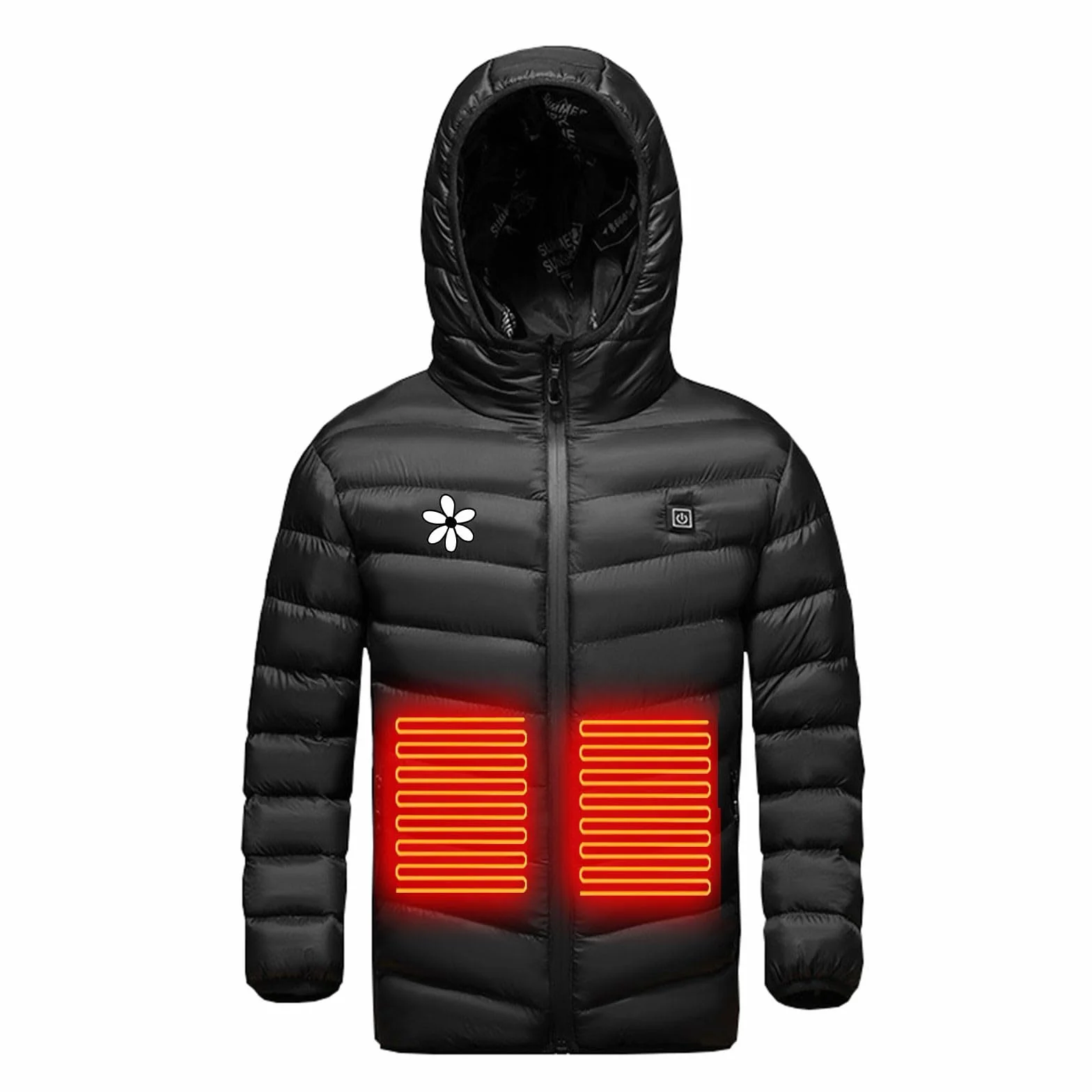 YAOJIWANG Chaqueta con Calefaccion Niños Niñas Chaleco Calefactable USB 3 Niveles de Temperatura