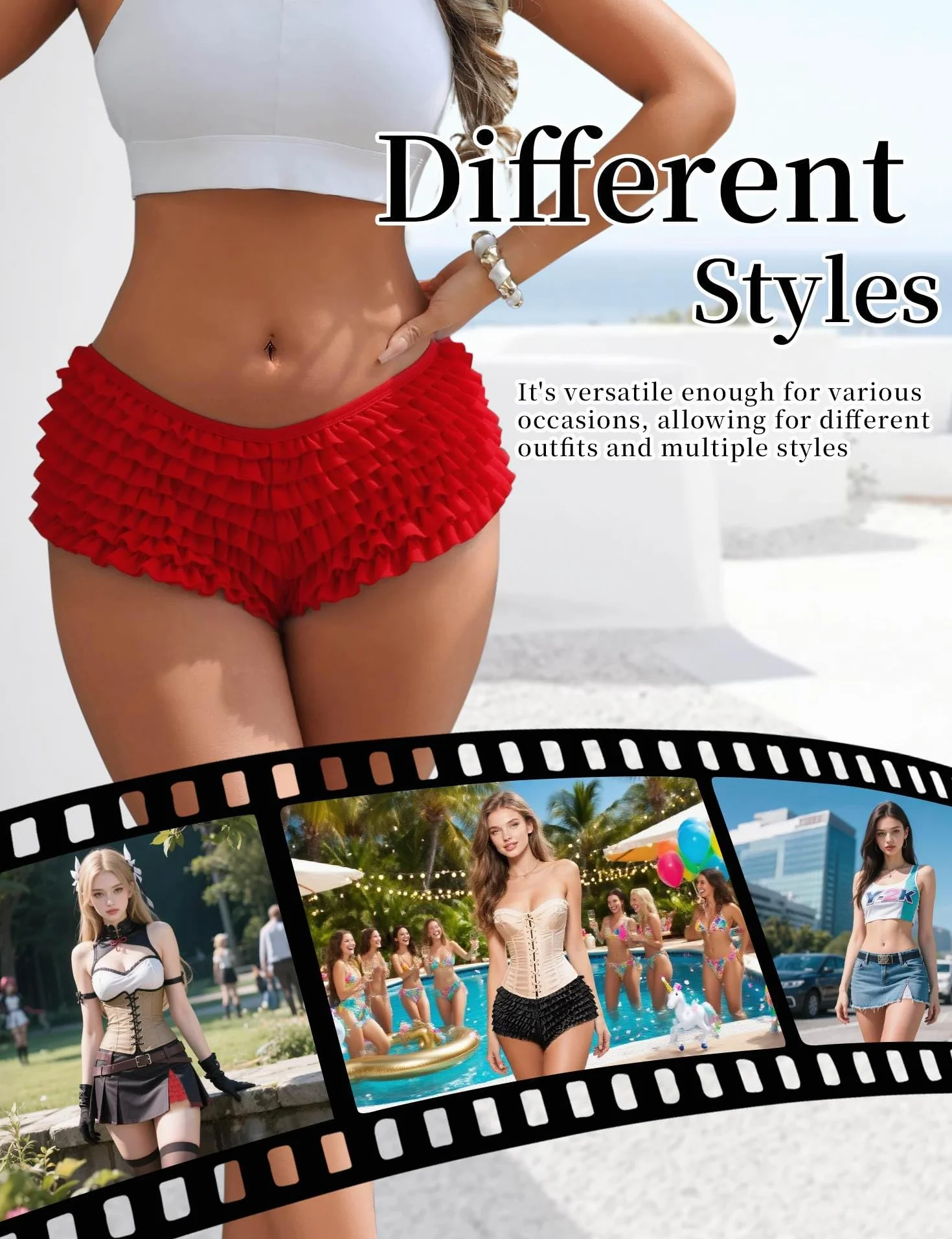Bragas para mujer cintura alta transpirable elástica sexy ropa interior