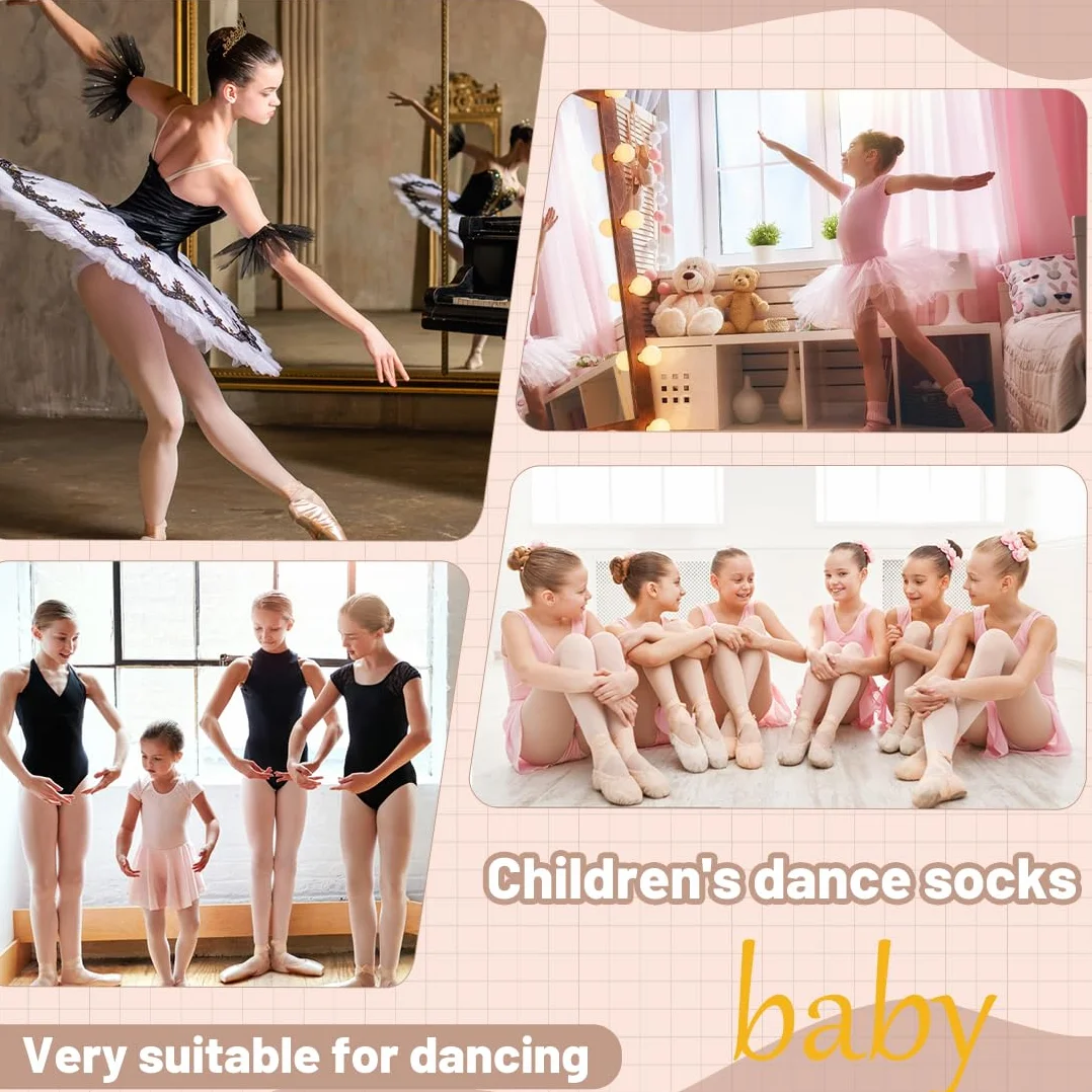 Leotardo Danza Niña 80 Den Mallas Ballet Sin Pie Elástico Opaque Color Piel 140–160 cm