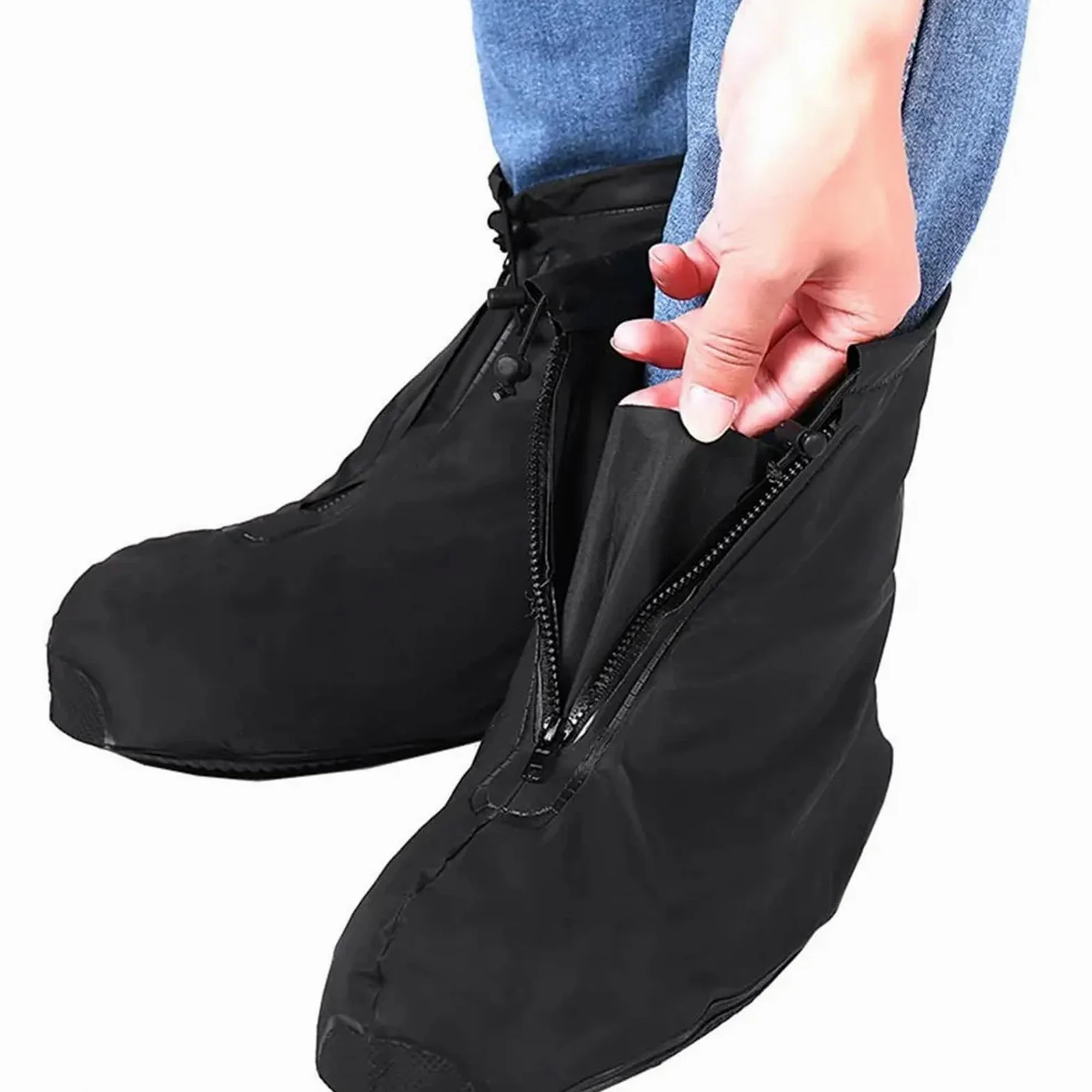 3 Pares De Cubiertas Zapatos For Acampar Al Aire Libre, For La Lluvia, Antideslizantes, Plegables, For Ciclismo,Protección Contra, For para Protección