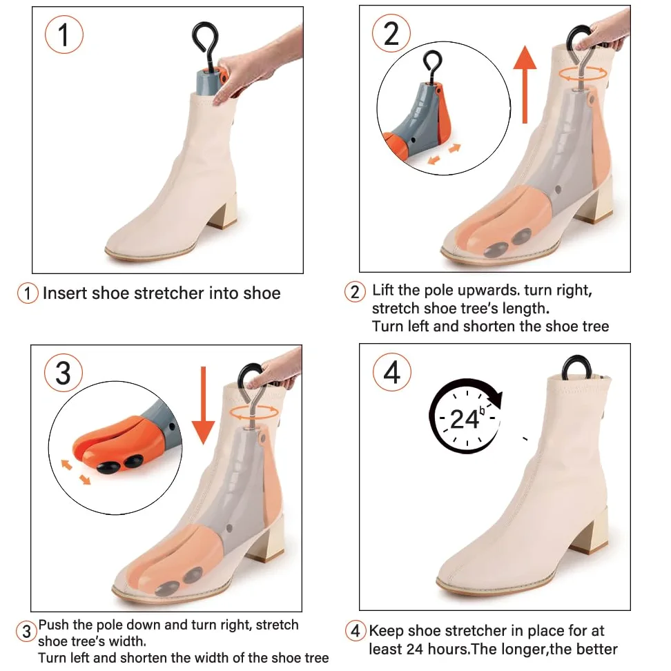 Estirador de zapatos para hombres y mujeres, ancho ajustable, expansor de zapatos, estirador de zapatos, pies anchos (2 unidades), Amarillo, L(fits US size 10-13.5；EUR size 40-47)