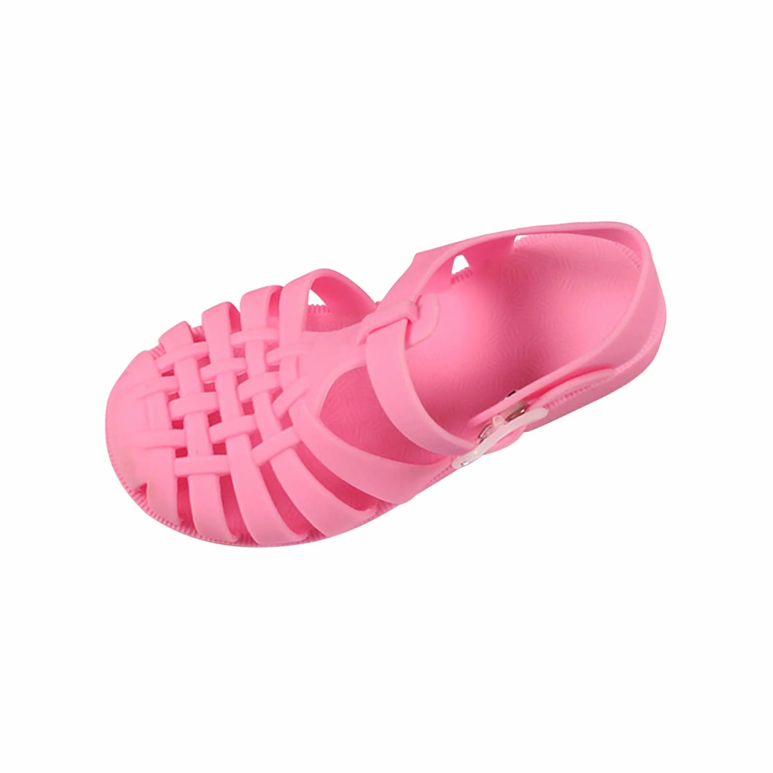 HAOLEI 2025 Cangrejeras Niña,Sandalias Niña Verano Casual Sandalia de Punta Cerrada con Hebilla Ajustable Cómodas Antideslizante Zapato Planas con Suela Suave Ligero Transpirable Chanclas Niño