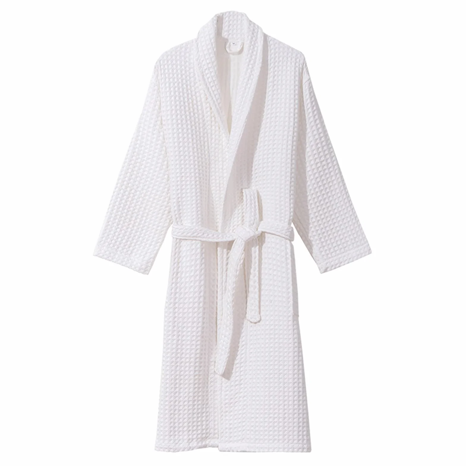 Generisch Albornoz para mujer, mullido, de pique, kimono, suave, ligero, bata de sauna, ropa de dormir, cómoda bata de baño con cinturón, bata de baño para mujer