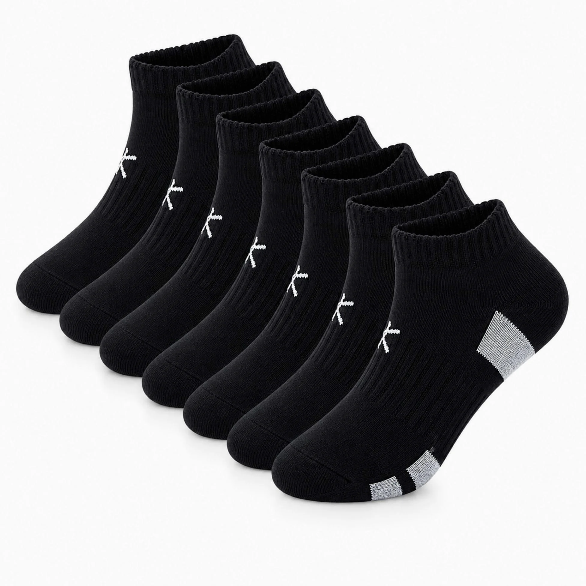 KONY 6 pares de calcetines deportivos de algodón grueso acolchados de corte bajo al tobillo para mujer, malla Air-Cross, calcetines para correr, talla 6-9