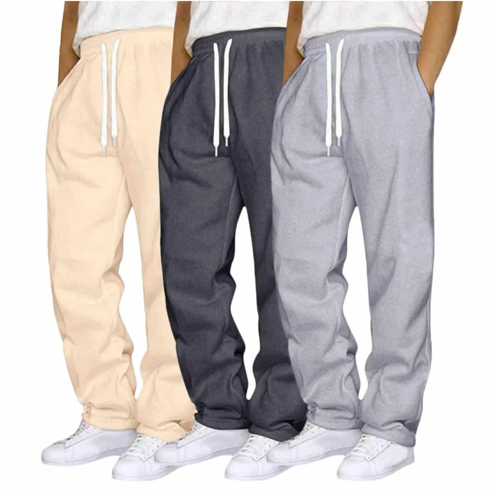 Genérico Pantalones Deportivos para Hombre Pantalón Chándal Hombre Tela Ligera Pantalones Deportivos para Gimnasio Running Ocio con Bolsillo Trekking Deporte Running Largo Casuales Ligeros
