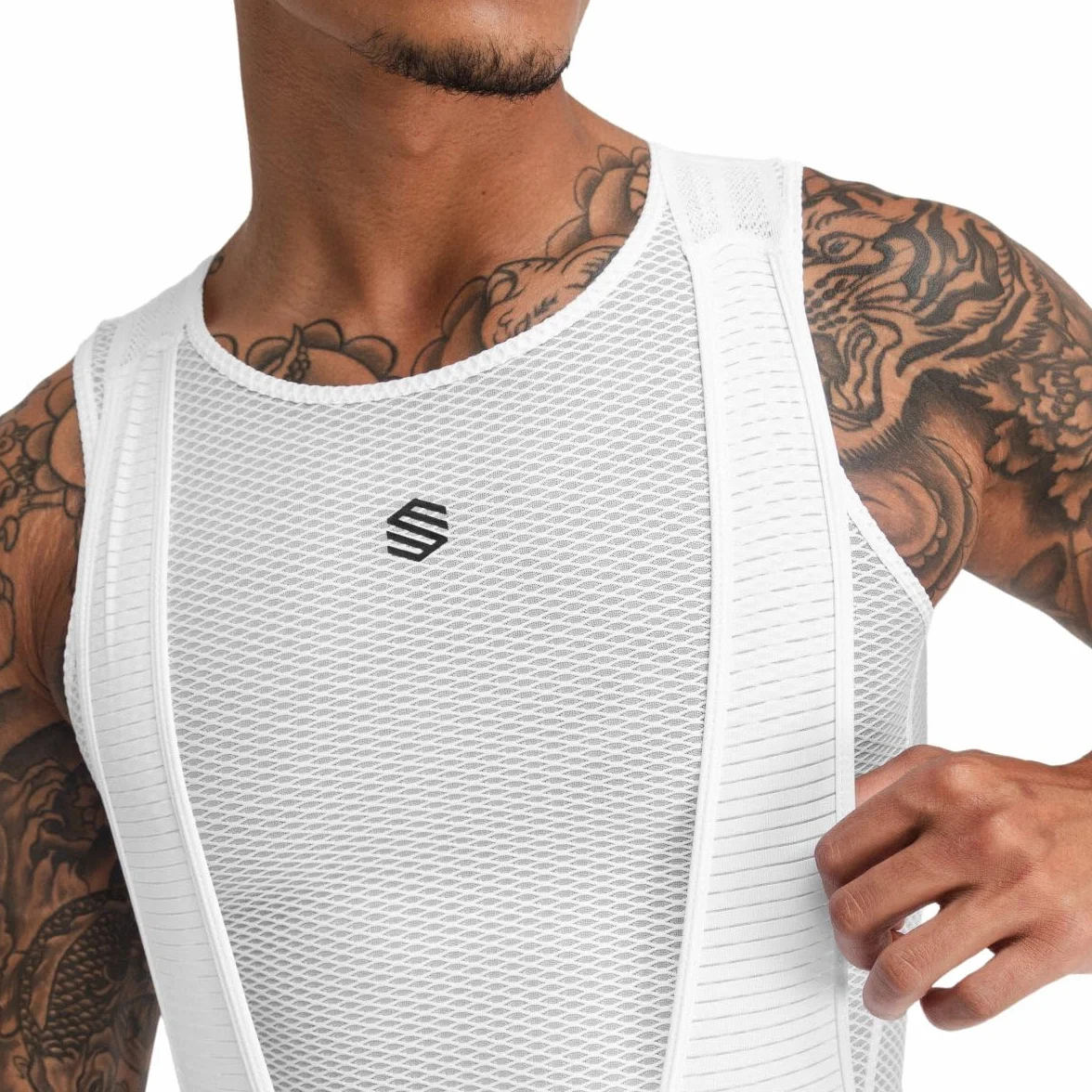 SIROKO - Culotte Ciclismo Mortirolo - XL - Negro/Blanco