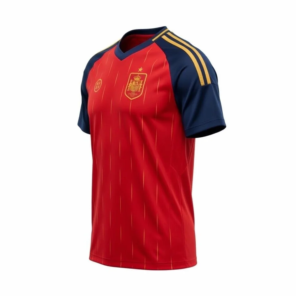 RFEF Camiseta SELECCIÓN ESPAÑOLA Mundial 2026 – Réplica Oficial | Equipación de Fútbol España para Adulto