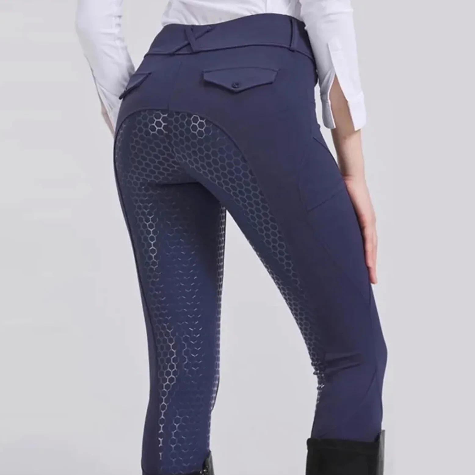 Pantalones De Equitación Pantalones de equitación for Hombre y Mujer, Totalmente Silicona, Alta Elasticidad Secado rápido para Deporte