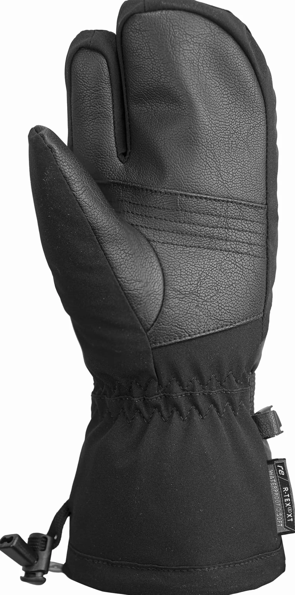 Reusch Lando R-Tex XT Junior Lobster Muy cálido, Impermeable y Transpirable, 3 Dedos, Guantes de Invierno, Guantes de esquí para niños, Adolescentes, niñas y niños | Guantes de invierno impermeables y transpirables, con 3 dedos, con softshell, talla 4-6,5