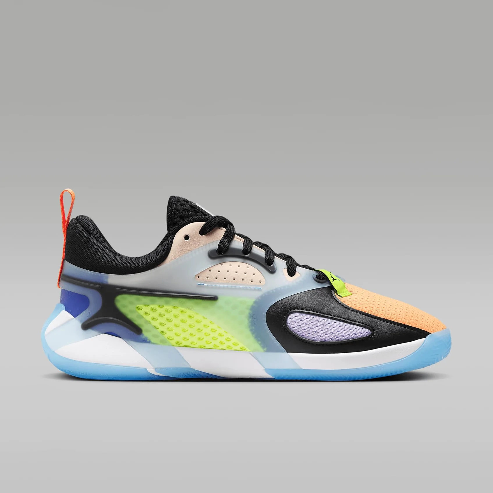 Jordan Heir Zapatos de baloncesto mujer negro tinte carmesí crema melocotón