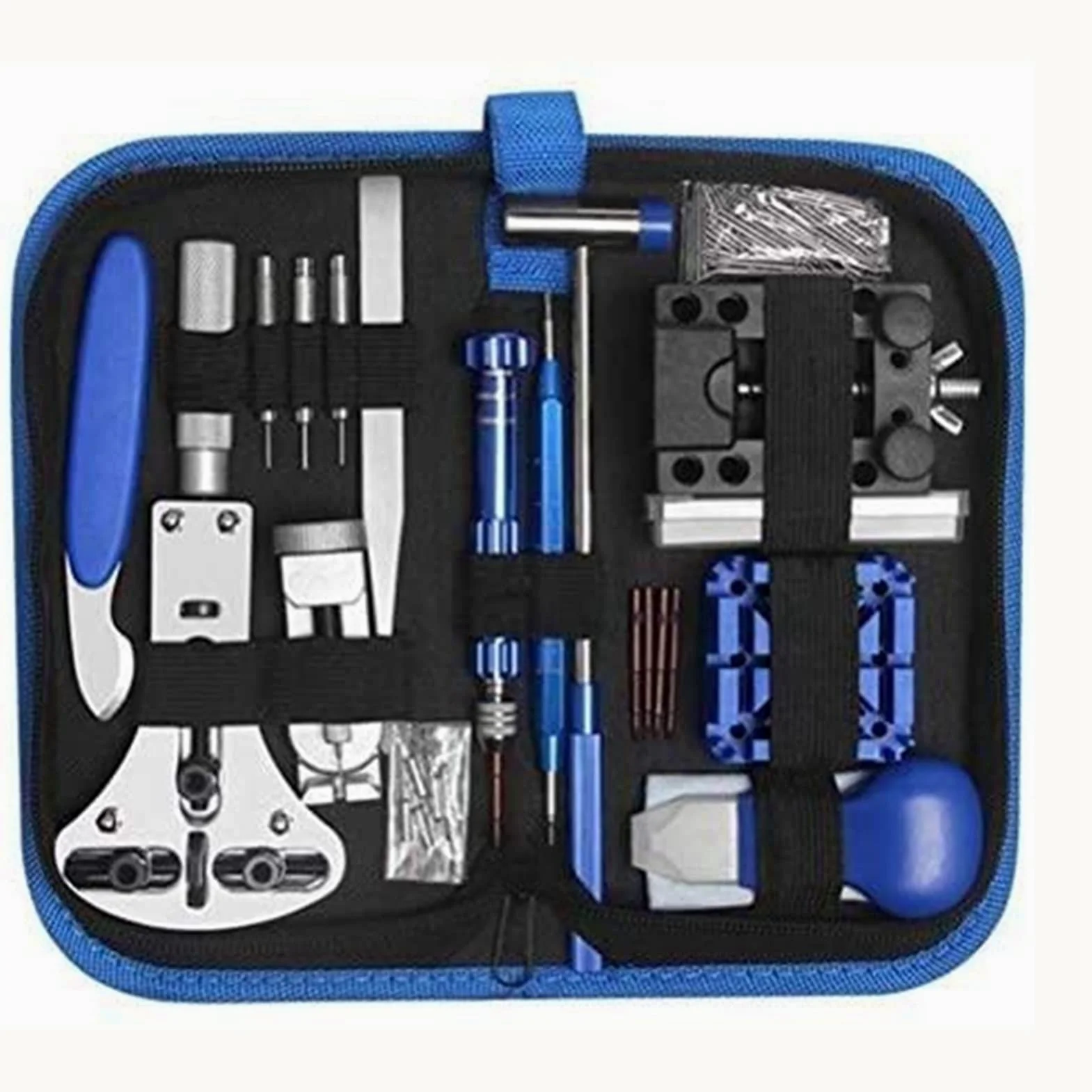 Herramienta de reloj Herramienta de reparación de relojes Reemplazo de batería de reloj Kit de reparación de abridor de espalda de reloj Kit de reparación de palanca de resorte Kit de abridor de caja