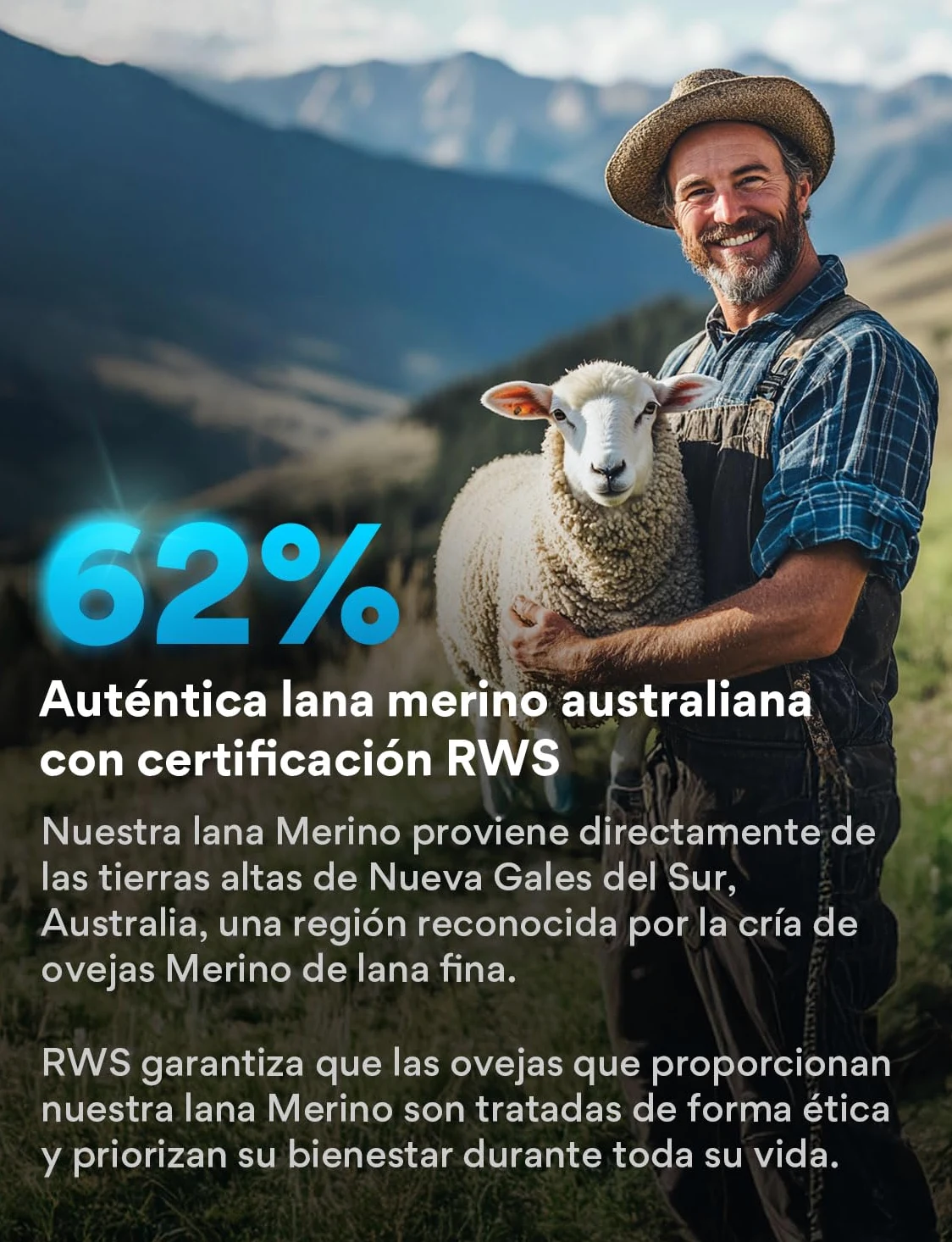 Juclise Calcetines de Senderismo de Lana Merino para Hombre - Grosor Medio, Transpirable, Absorbe la Humedad, Anti-Ampollas, Con Acolchado y Compresión