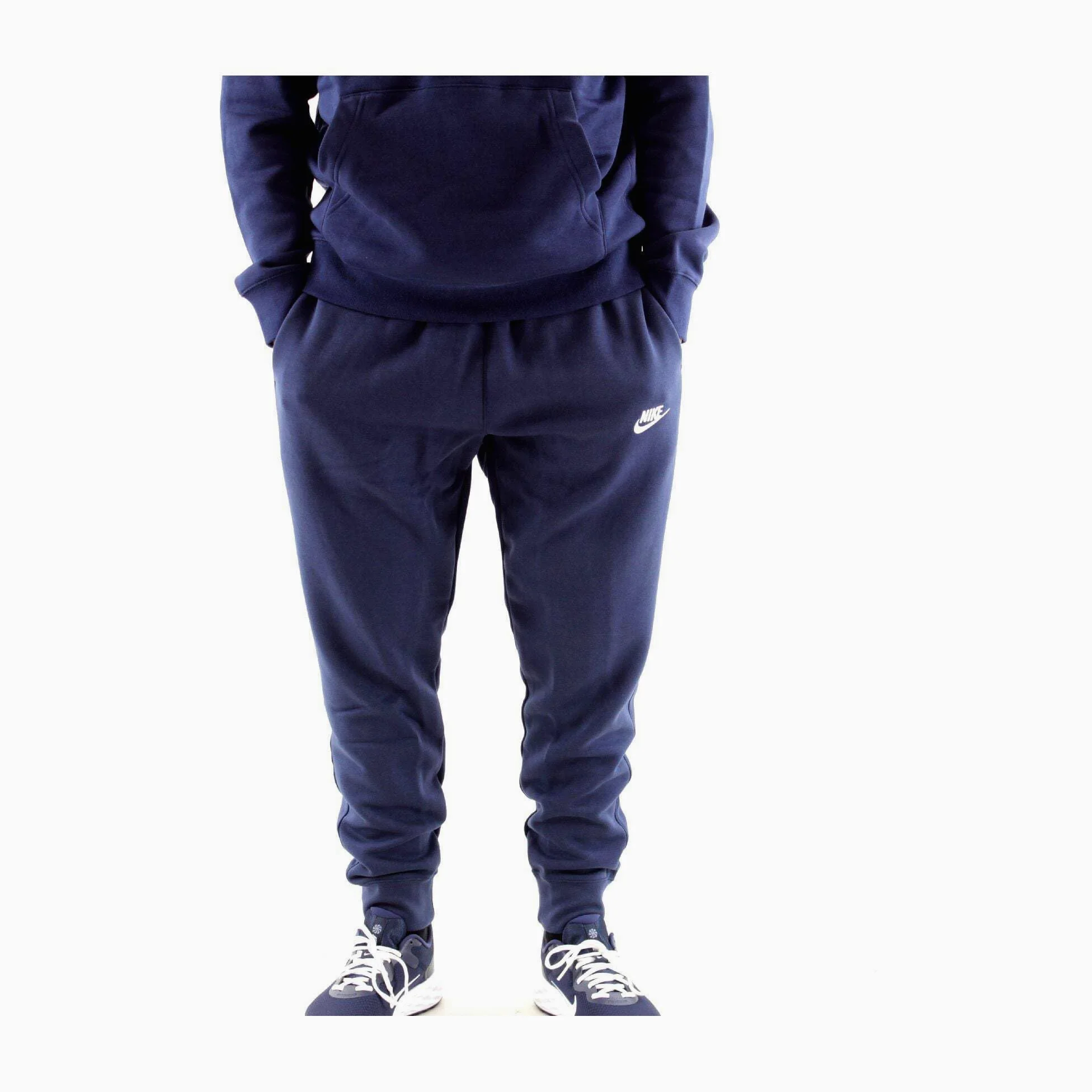 Nike, M NSW Club Jggr BB Pantalones De Deporte, Hombre, Midnight Navy, Midnight Navy, White, XS
