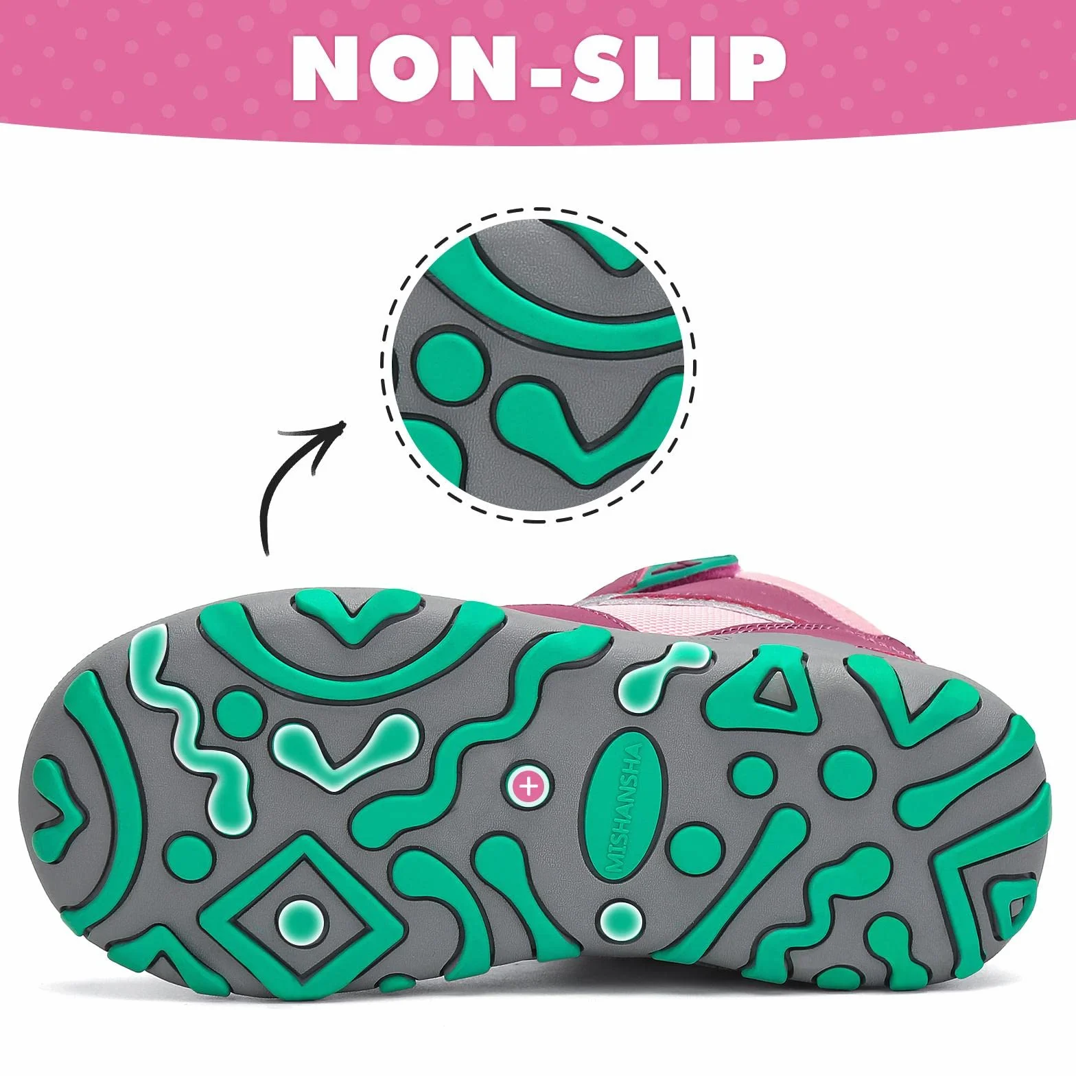Mishansha Botas de Senderismo Niño Niña Zapatos de Trekking Antideslizante Ligero Zapatillas de Montaña Cómodos Exterior, Rosa Rubor 38 EU