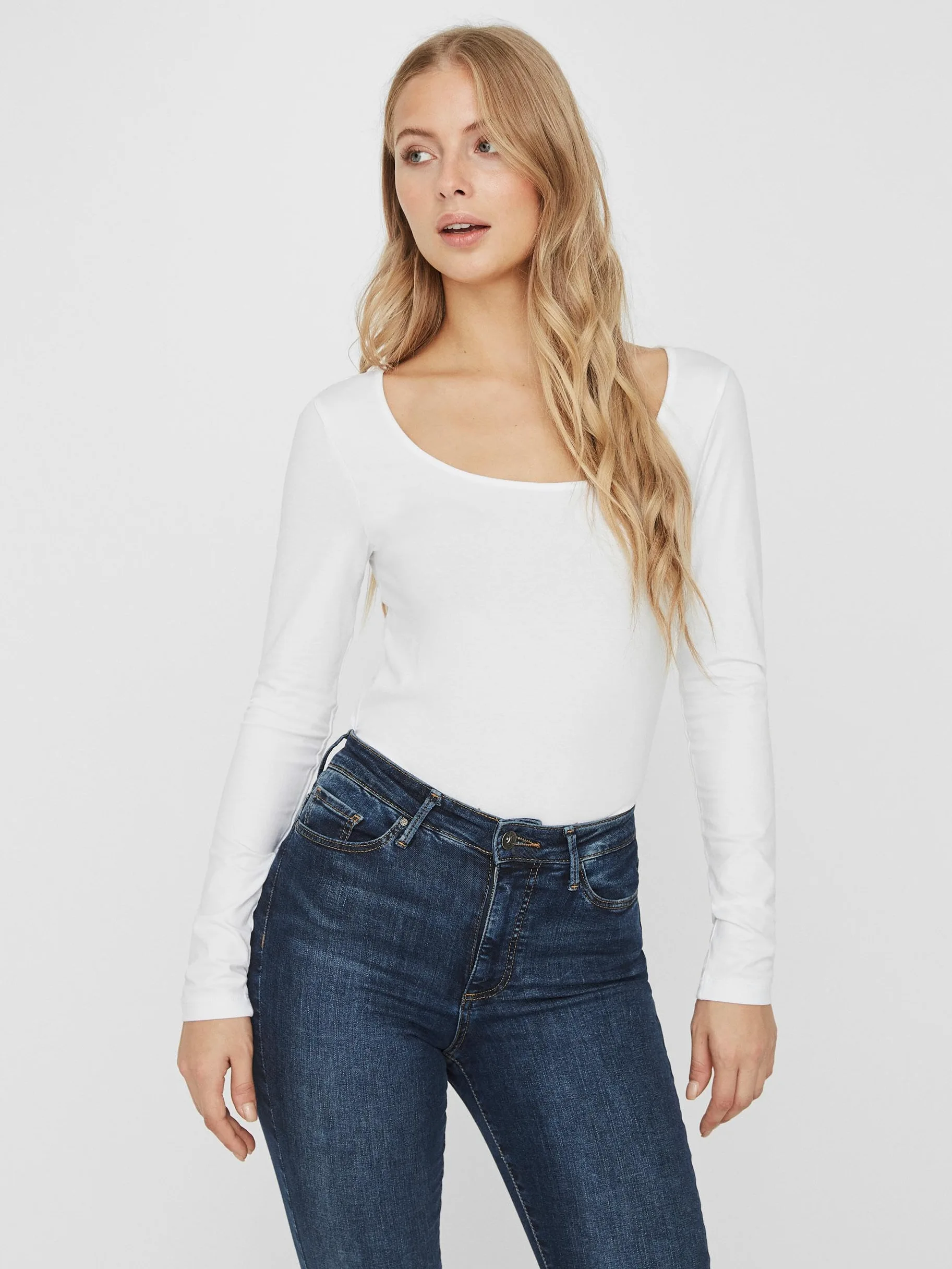 VERO MODA - Camiseta de Manga Larga para Mujer