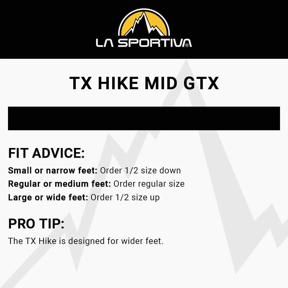La Sportiva Zapatillas Tx Hike Mid de piel GTX para hombre, Metal/Hawaiian Sun, 45 EU