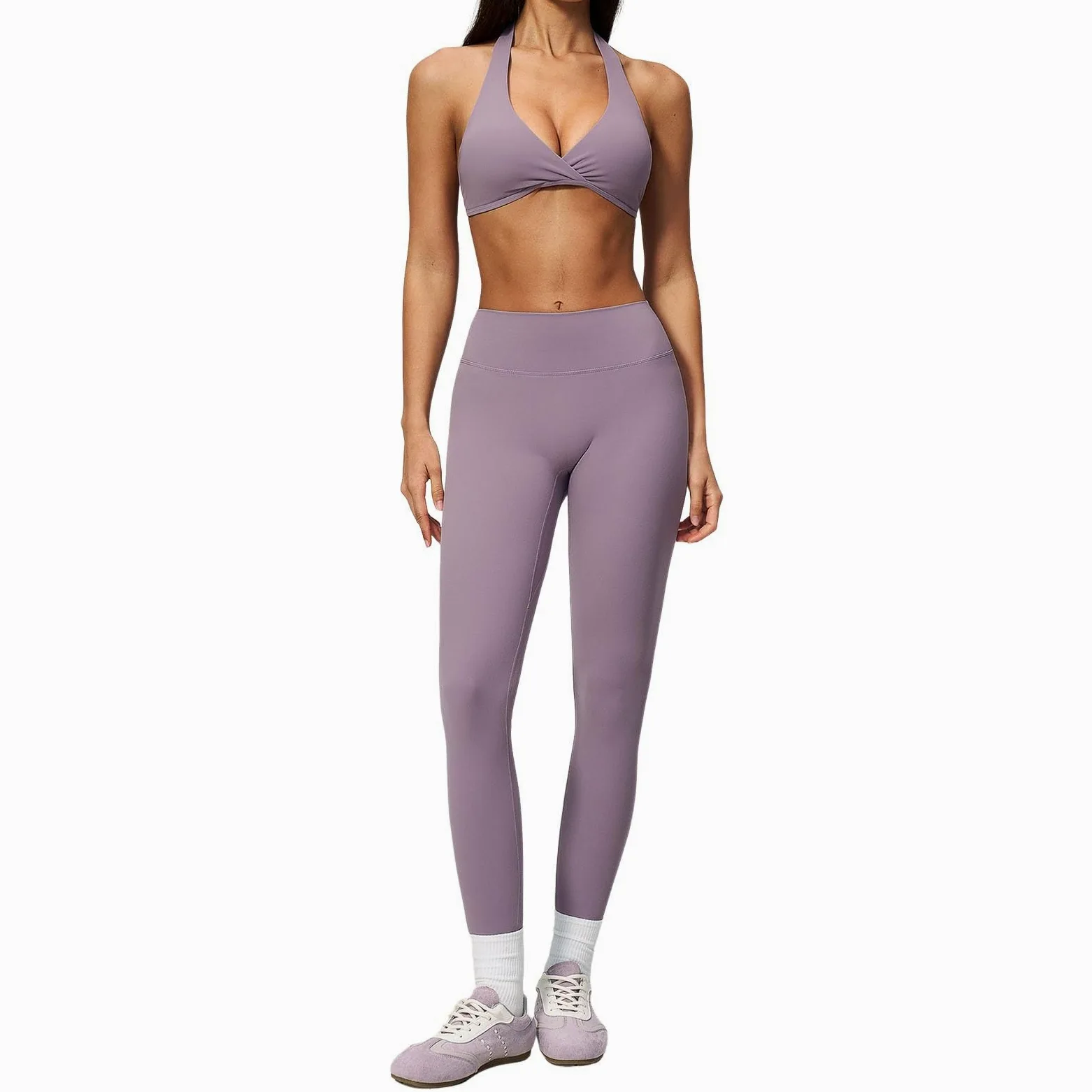 Trajes deportivos para mujer, conjunto de 2 piezas, conjunto de entrenamiento, camiseta deportiva y cintura alta, leggings de yoga, ropa de ocio, ropa deportiva, para el día a día