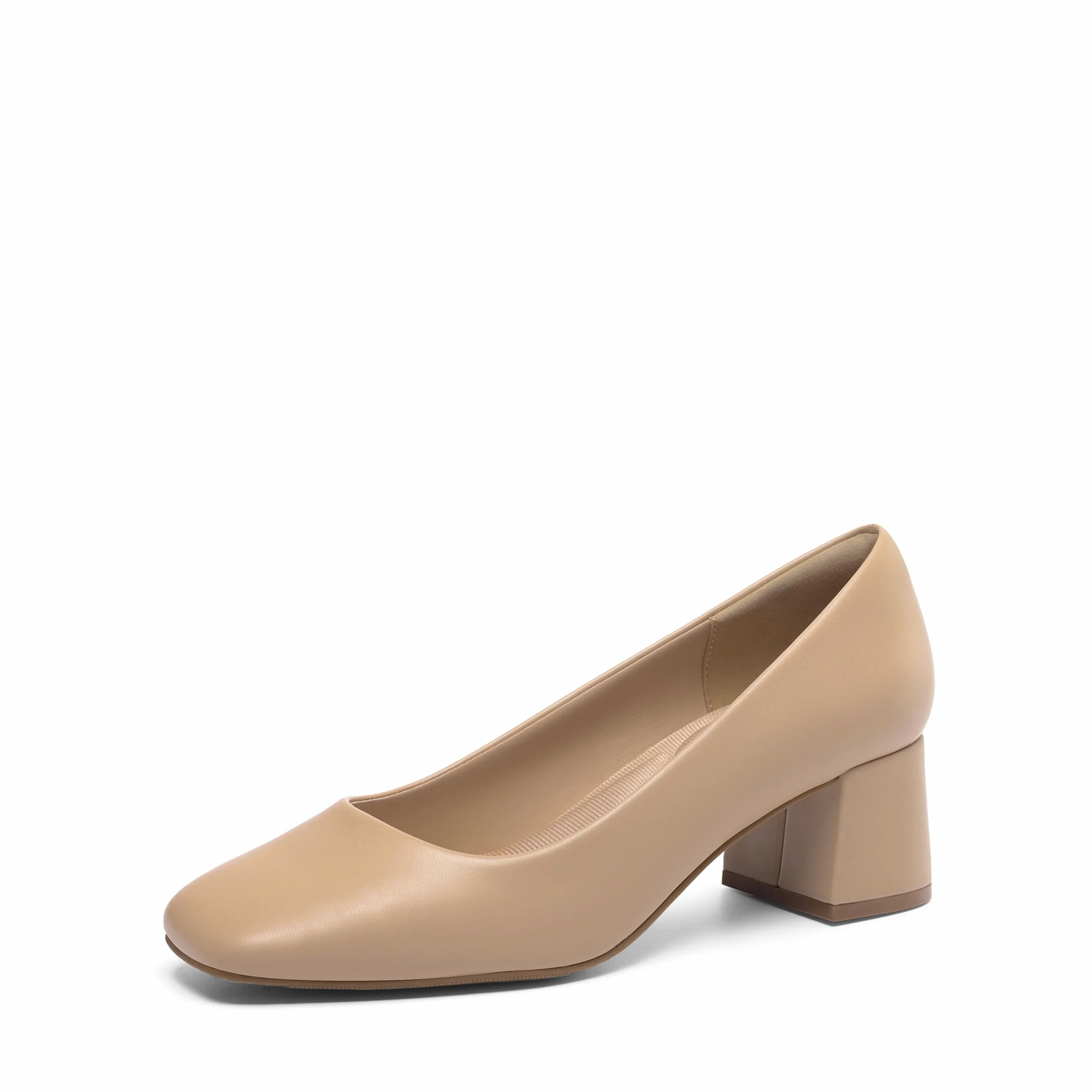 DREAM PAIRS Zapatos de Bajo Tacón Cómodos Mujer Zapatos de Salón Zapatos de Vestir Punta Cuarada con Tacón Ancho SDPU2426W-E