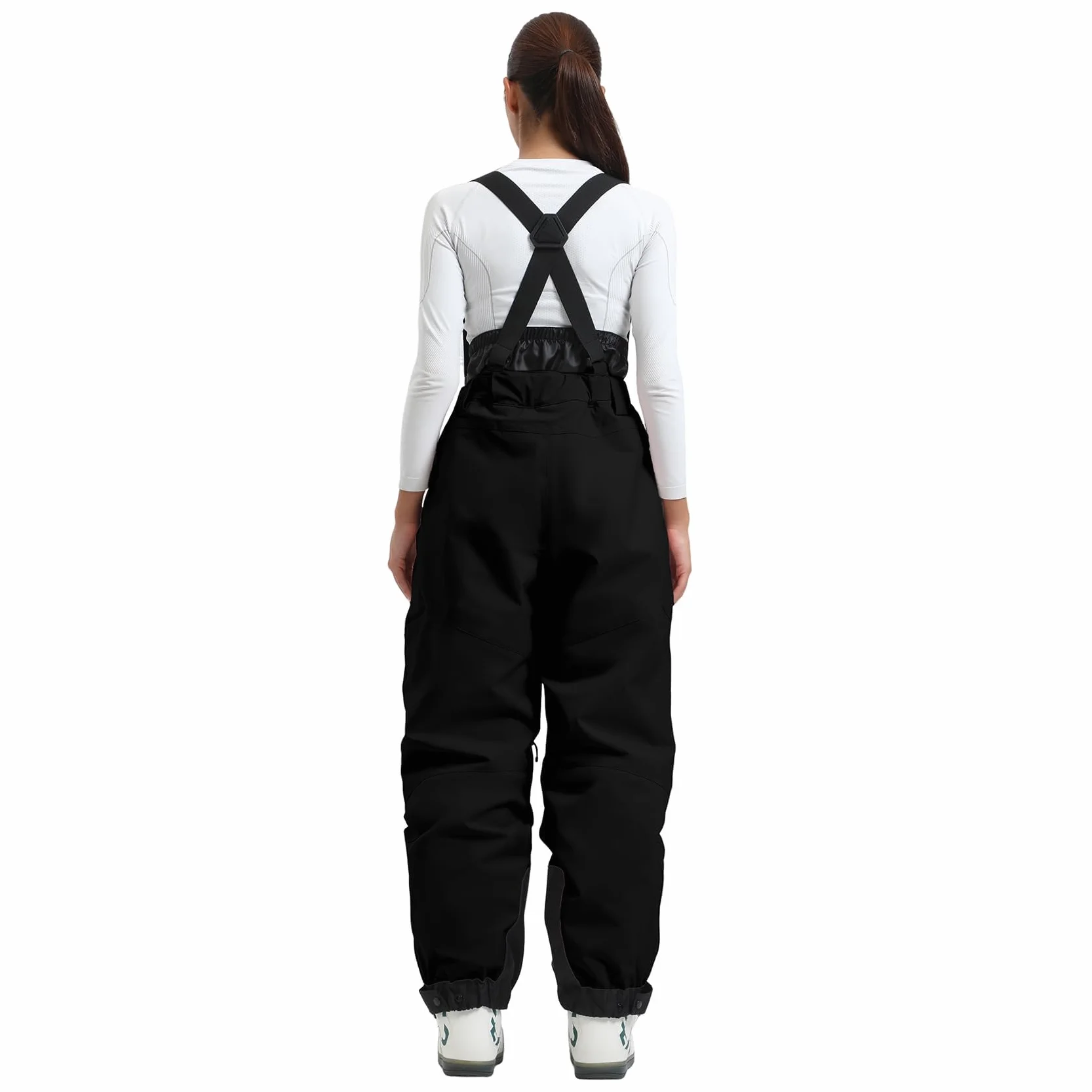 Pantalones de Esquí Holgados Mujeres Impermeable Antiviento Transpirable Aislado Cálido
