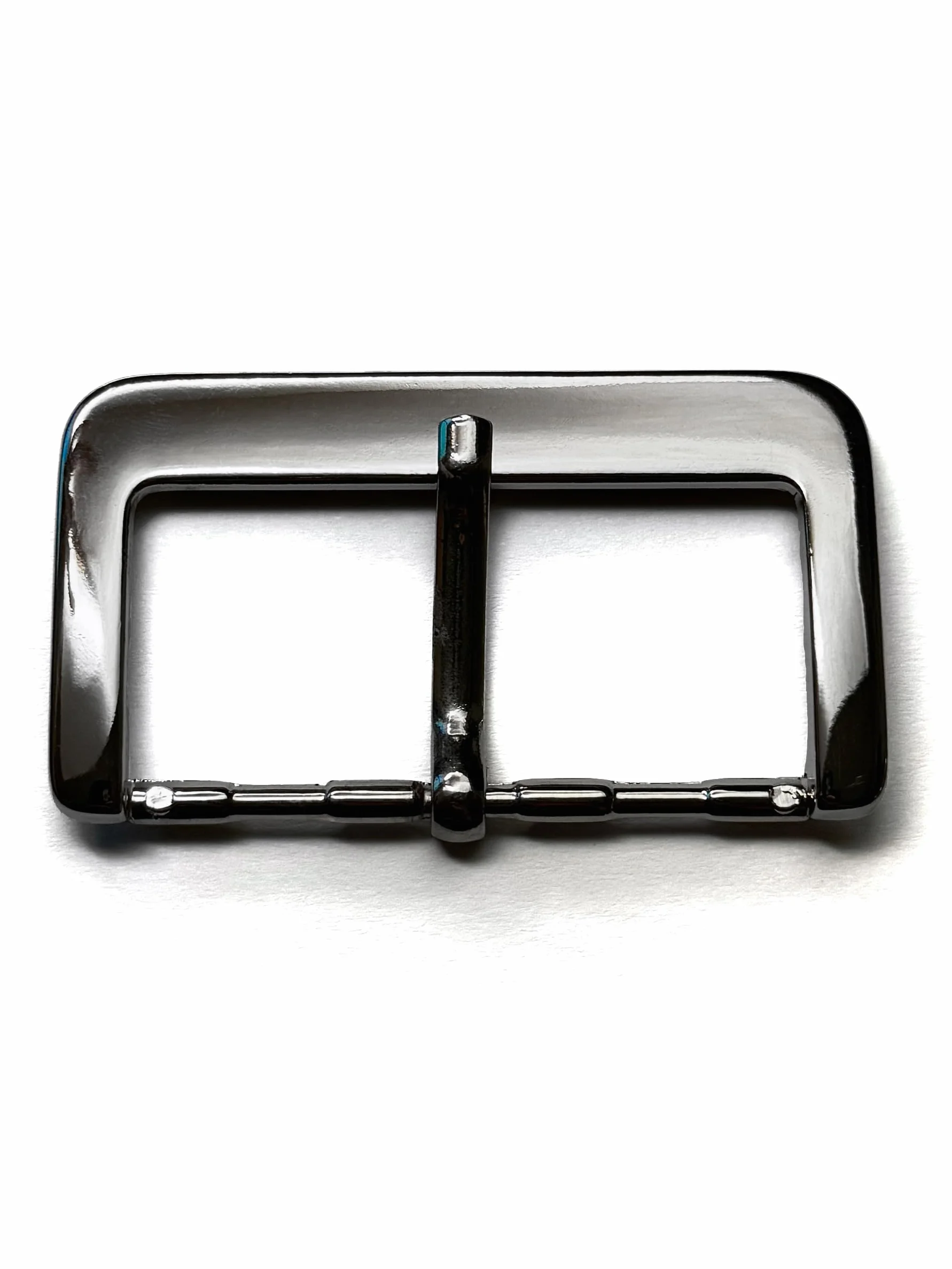 almela - Hebilla cinturón con acabado en plata brillo de 60mm de ancho - 6cm | Buckle belt