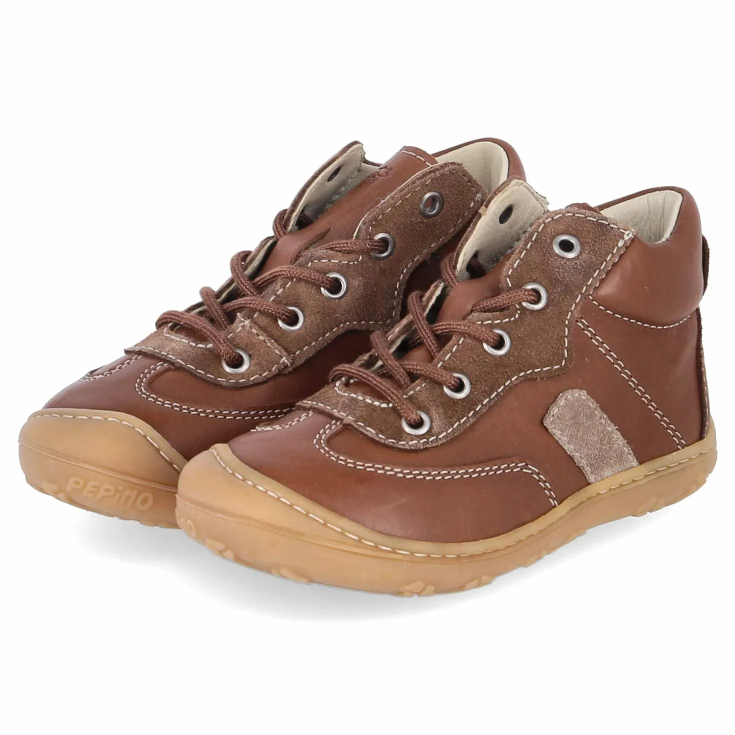 PEPINO 50 1205402/260 - Zapatillas unisex para aprender a andar (piel, talla 18), color marrón