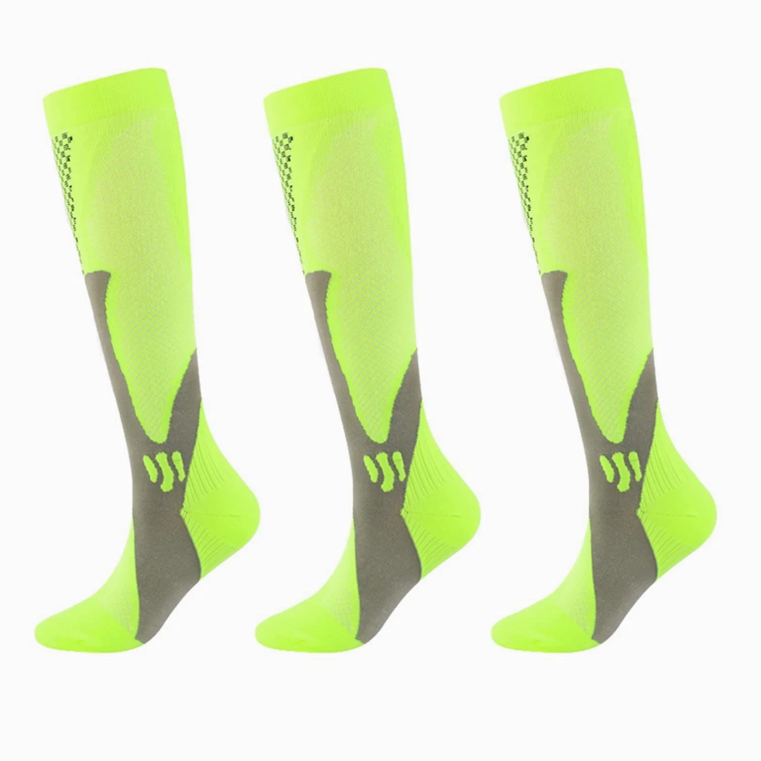3 Pares/Conjunto de Calcetines de Ciclismo de compresión almacenaje Deportes al Aire Libre Corriendo Calcetines de Senderismo