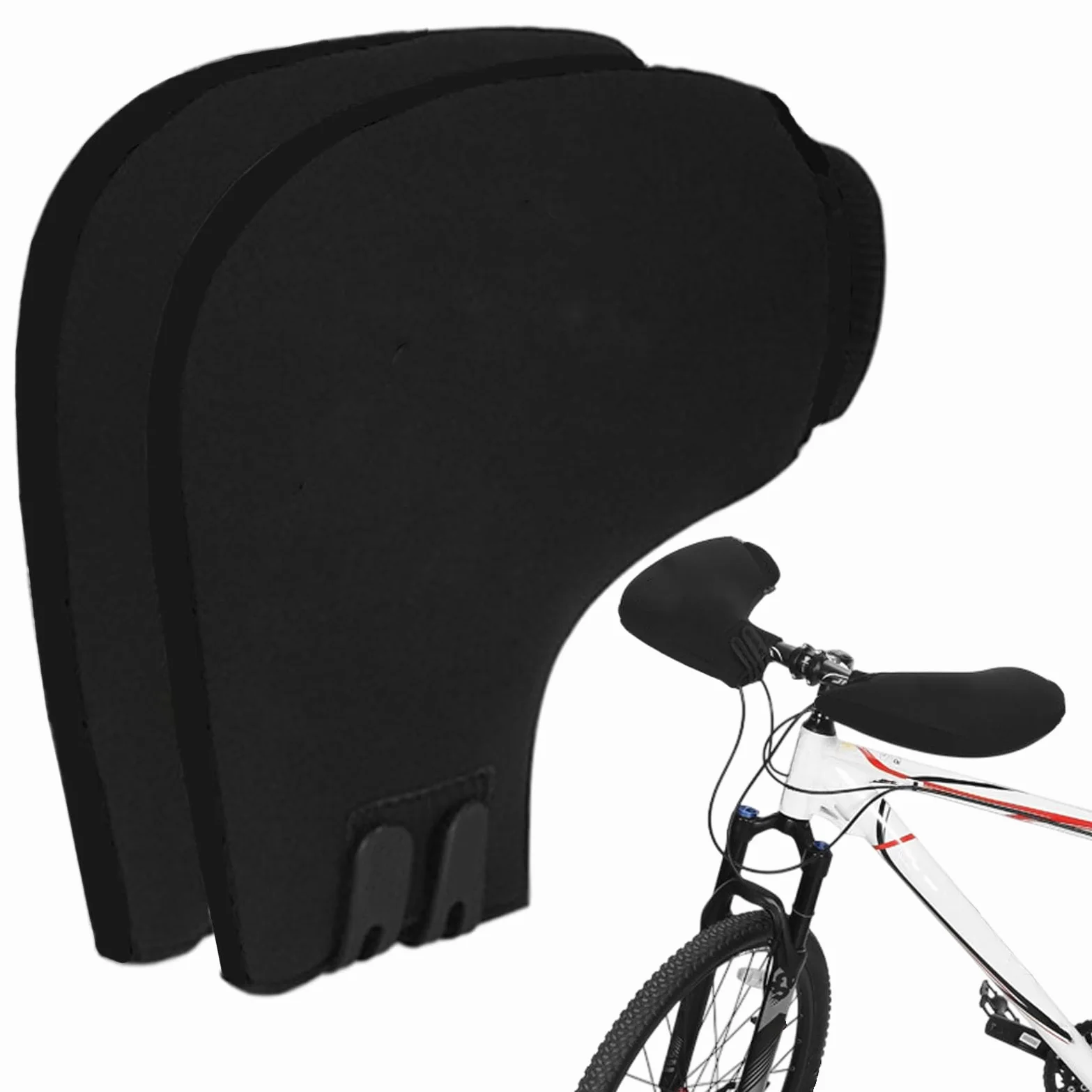 Calentadores de manos para manillar de bicicleta, guantes de manillar de bicicleta,Guantes de barra de ciclo calentadores de manos - Mitones de ciclo térmicos reflectantes a prueba de viento para
