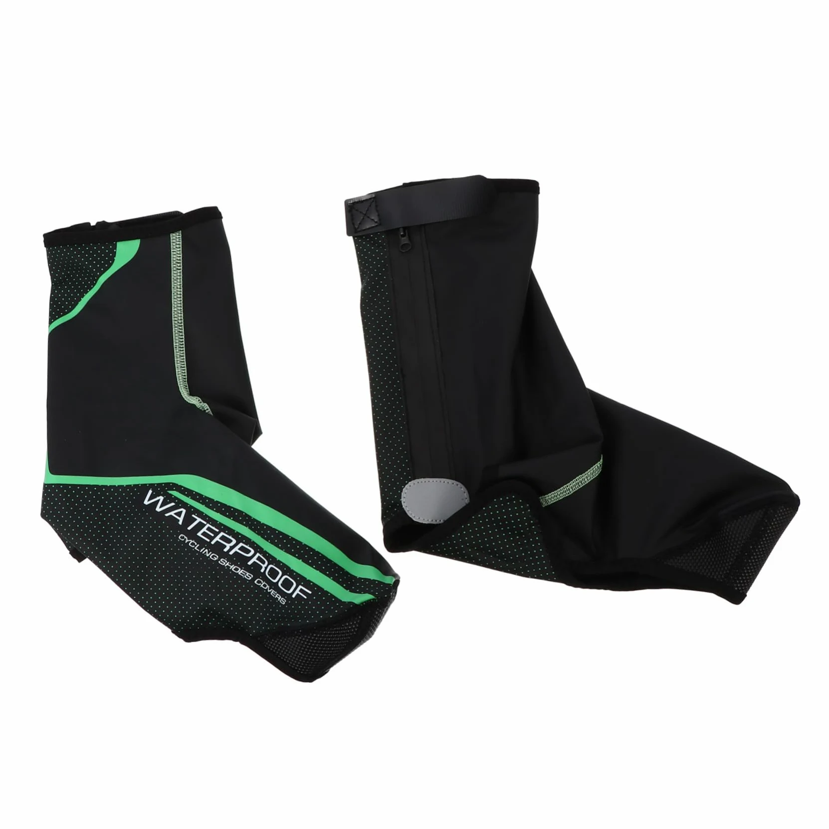 Cubrezapatos Ciclismo Impermeables Unisex con Protección contra Viento Forro Térmico Grueso para Invierno Ajustables Reflectantes para Seguridad Nocturna