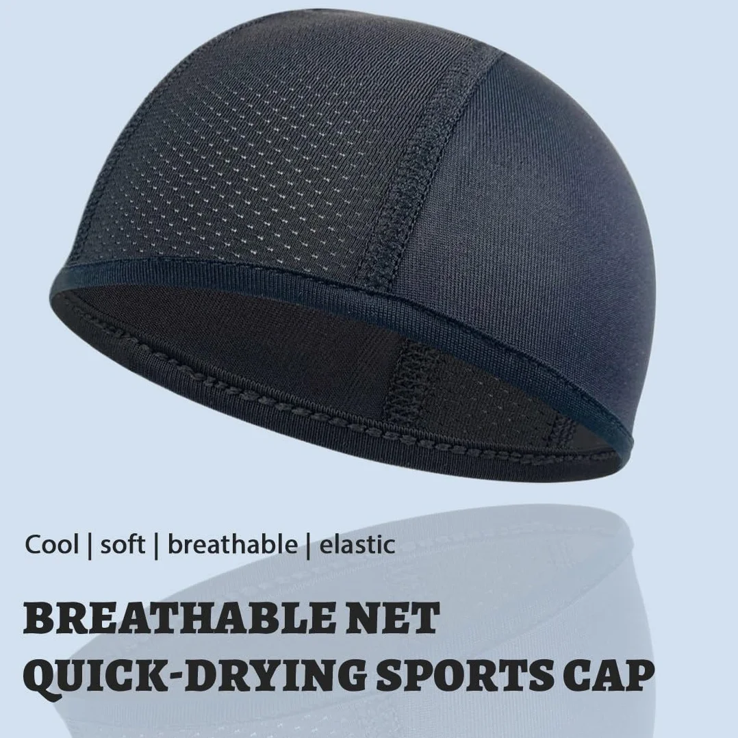 Forro para Casco y Gorra para Correr Skull Cap Hombre, Gorro para Casco de Bicicleta, Accesorios Absorbe el Sudor