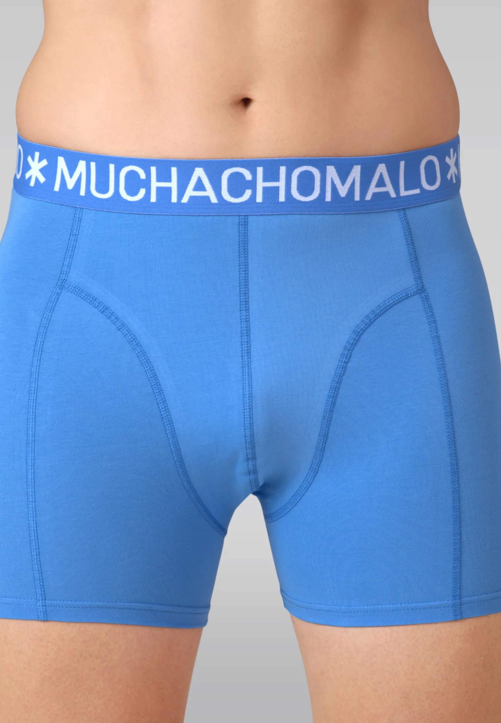 Muchachomalo Calzoncillos para Hombre, Ropa Interior Lisa de Algodón para Hombre, Pack de 4 Unidades, Bóxers Lisos de Corte Clásico con Cintura Elástica