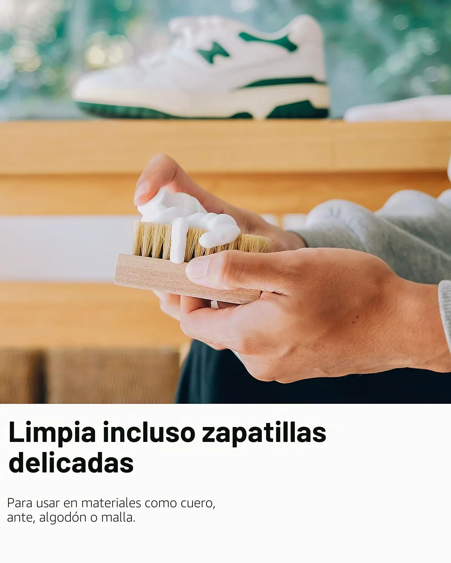 Jason Markk Cepillo para zapatos y limpiador profundo de 8oz/236 ml en set – para la limpieza y cuidado de zapatos y diversos materiales, morado, Einheitsgröße