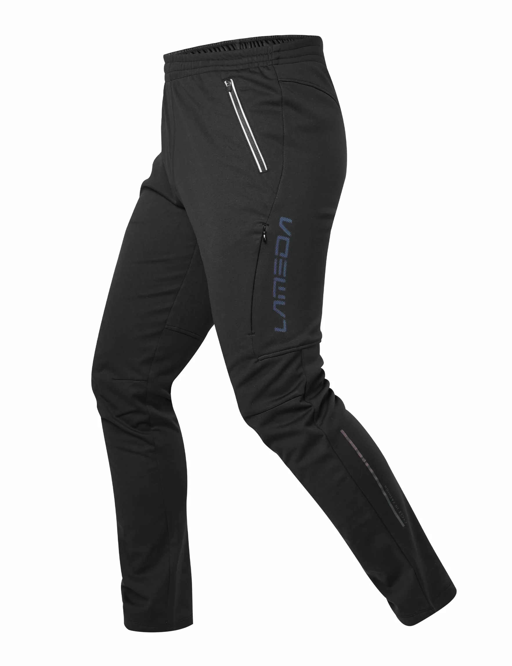 LAMEDA Pantalones Largos Hombre Invierno Cortavientos Térmicos Elásticos Forro Polar Ciclismo Repele Agua