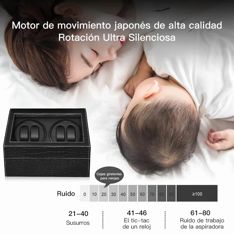 Caja Giratoria para Relojes Automáticos y Mecánicos - Watch Winder