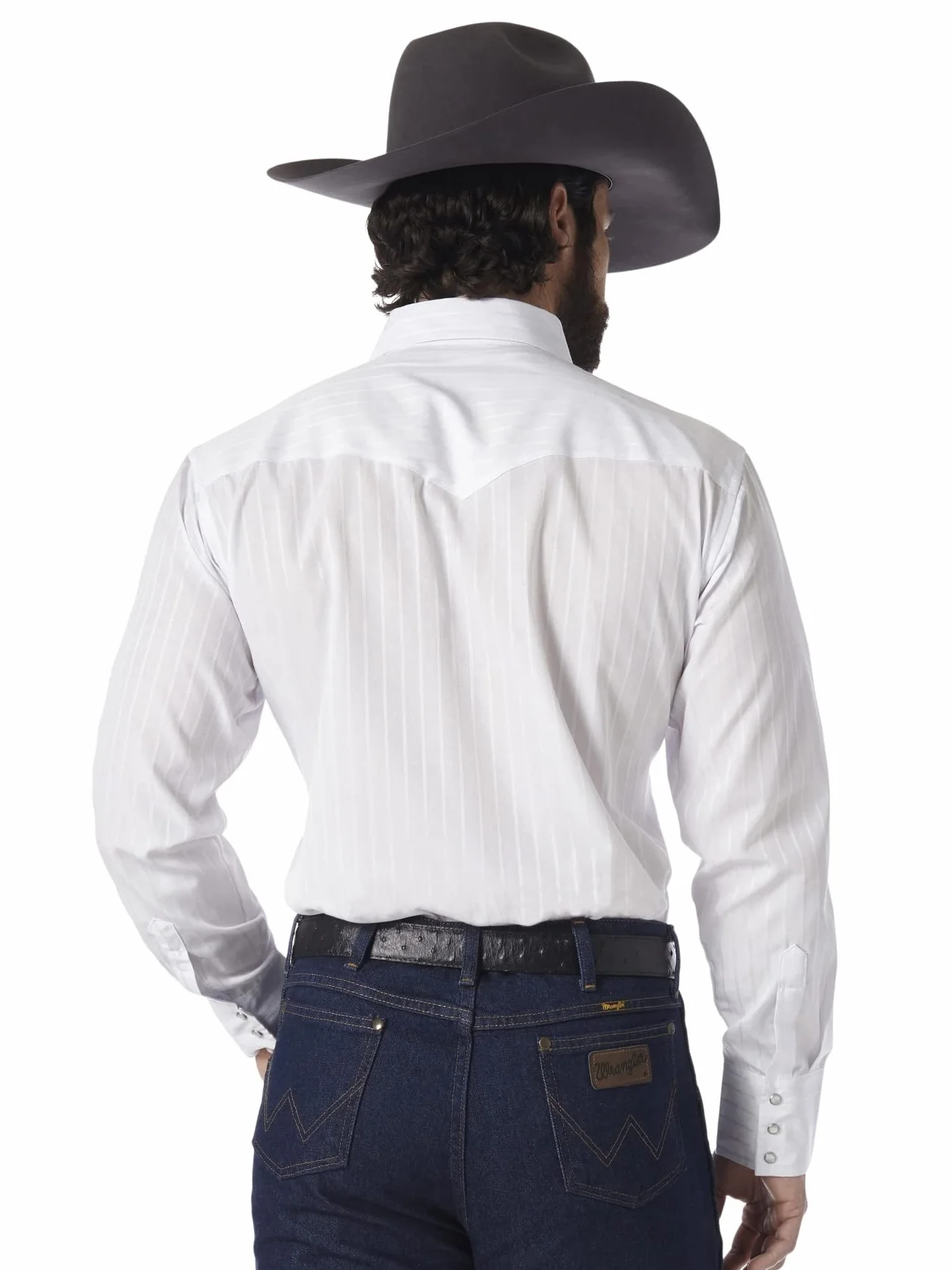 Wrangler Men's Sport Western Basic Two Pocket Long Sleeve Snap Shirt Shirt (Pack of 1)