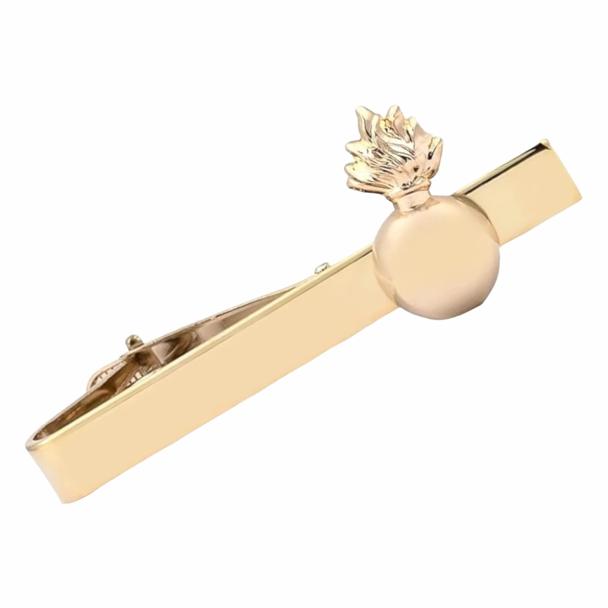 Pasador de Corbata Emblema de Artillería 18x10 mm | Pasador Original para Regalar | Pasador de Pinza Dorado | Broches Exclusivos | Complementos de Moda para Hombres