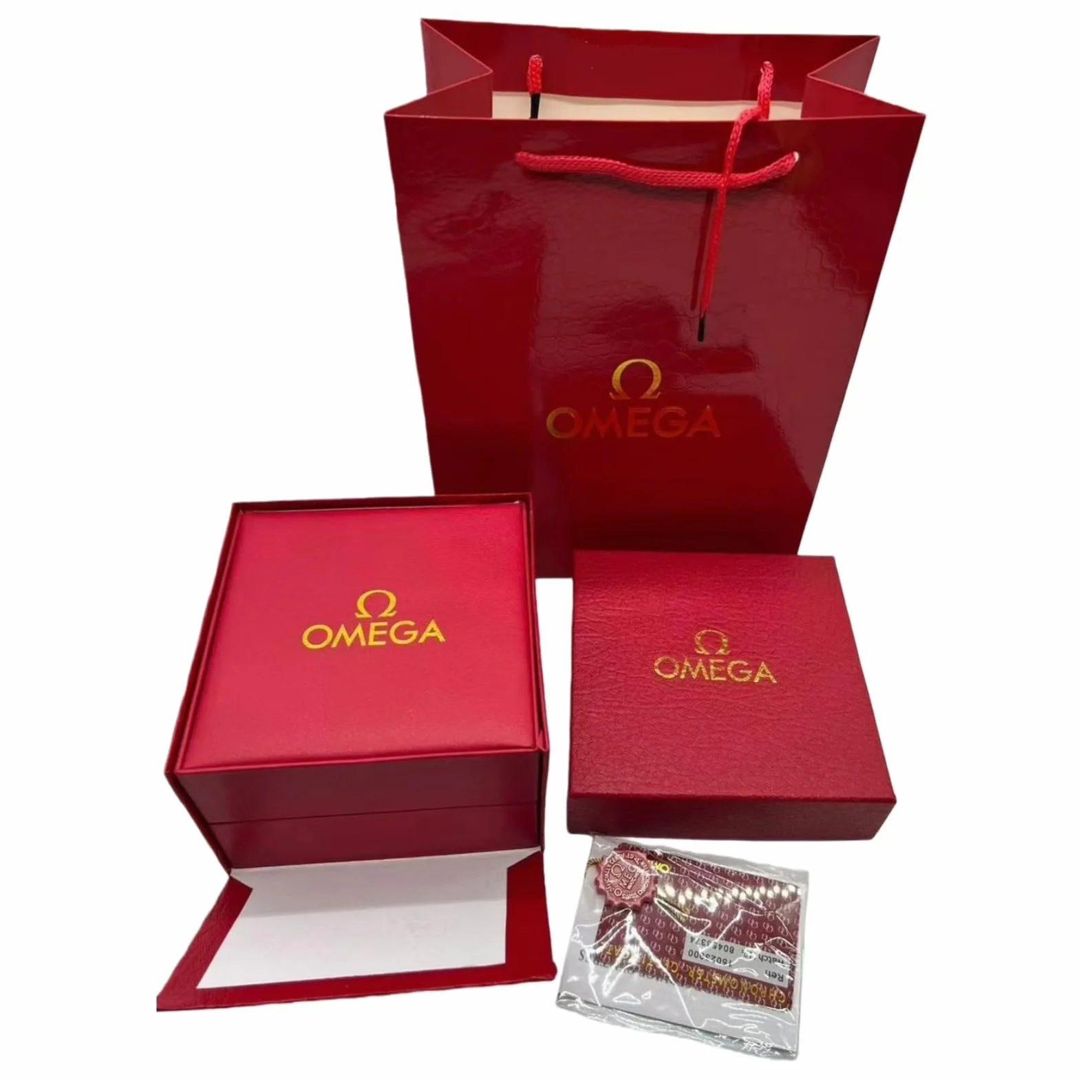 Carcasa Dura Almacenamiento Estuche Reloj Rojo Texturizado Acabado Suave Forro Protección Soporte Hombre Accesorios Caja para Omega